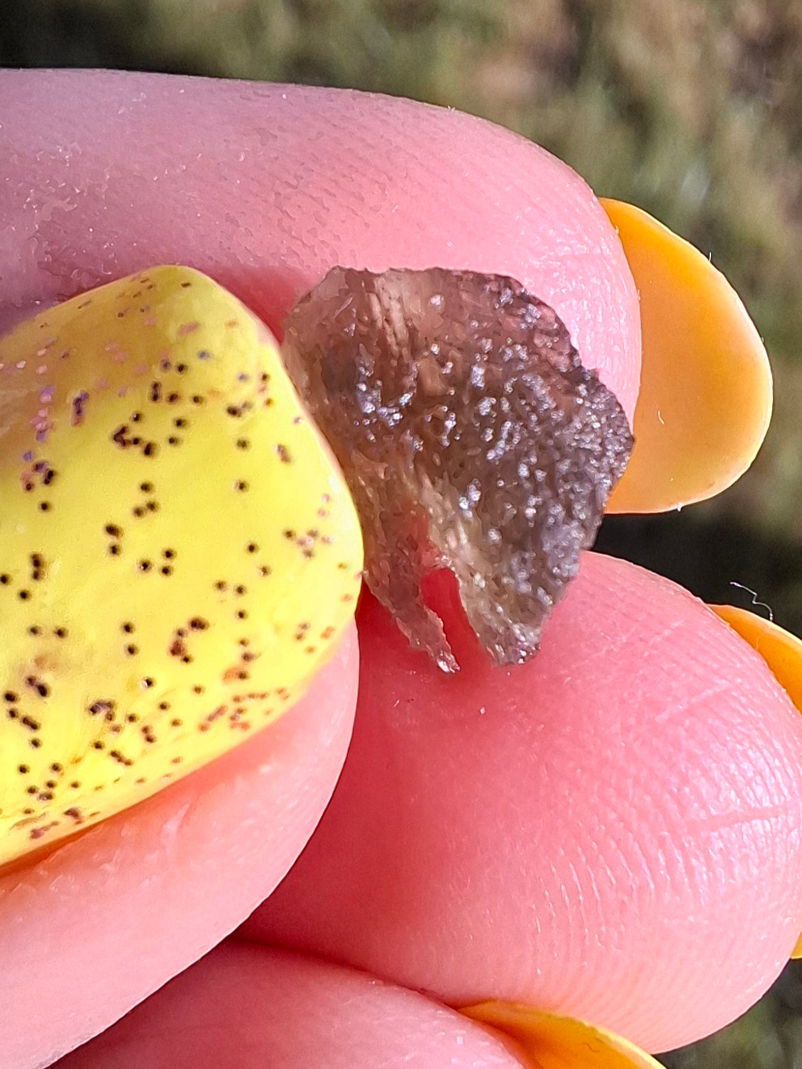 Moldavite small Piece, 0.41g, Tektite (Ref: 1482)