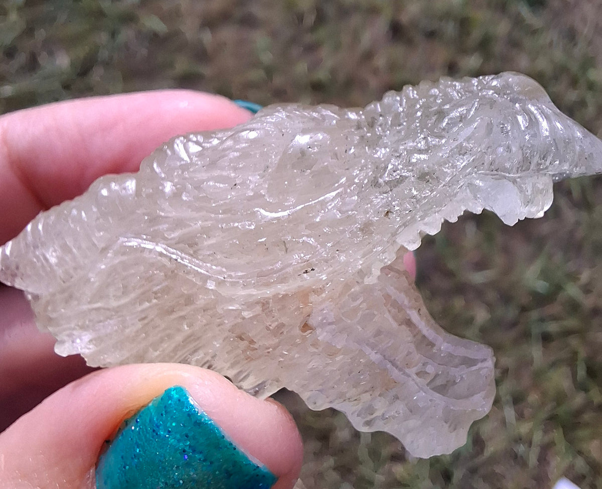 Libyan Desert Glass DRAGON HEAD carving, 22.42g, Tektite (Ref: Dragon 2)