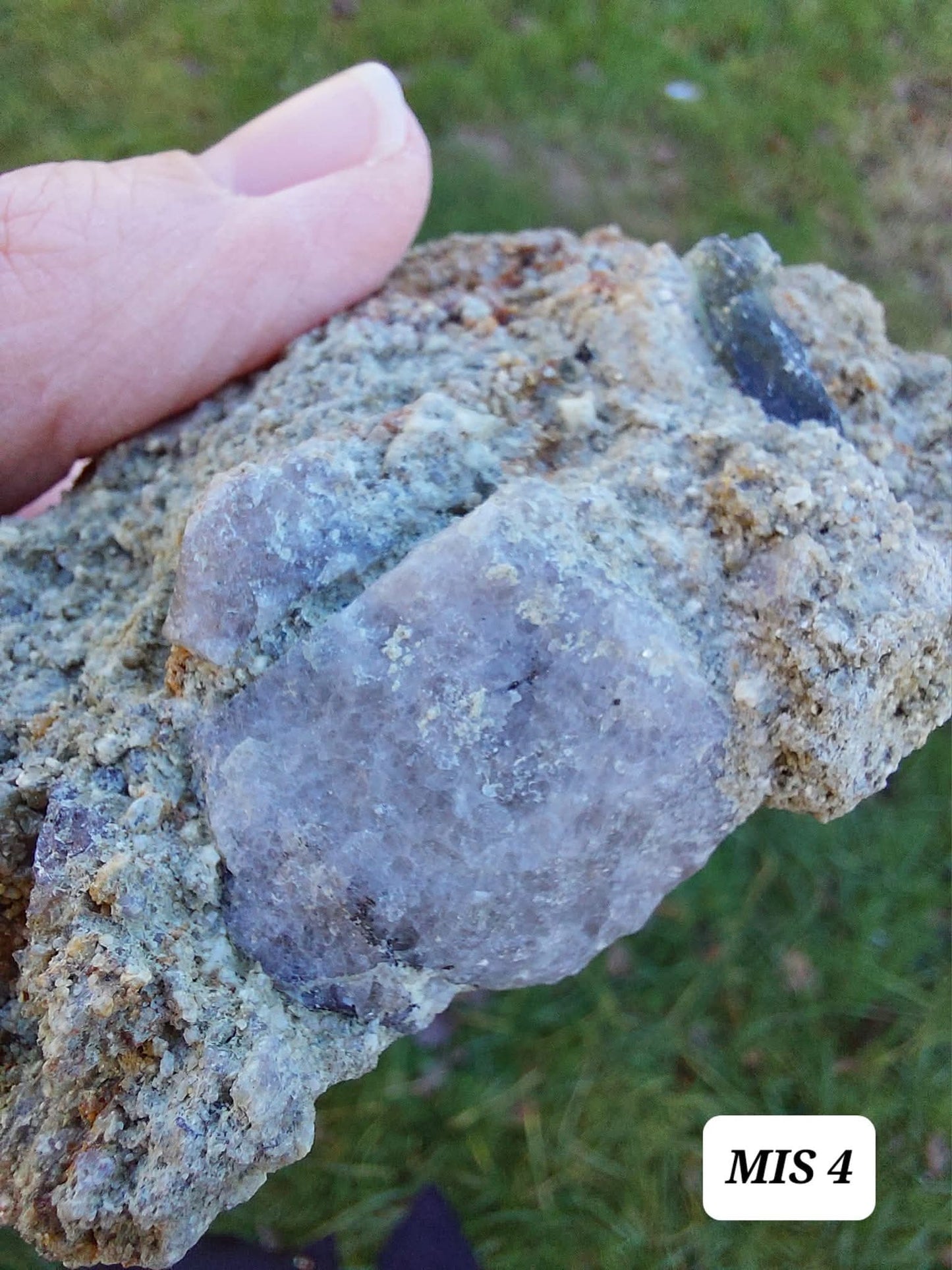 Moldavite In-Situ (in matrix), Besednice, Est- 2g, Tektite (Ref: MIS4)