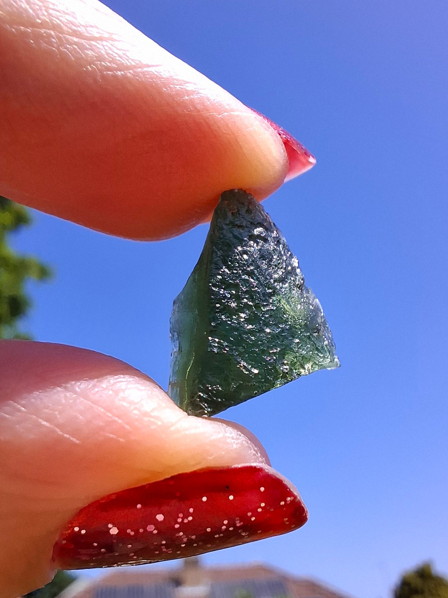 Moldavite Piece, 1.55g, Tektite (Ref: 1469)