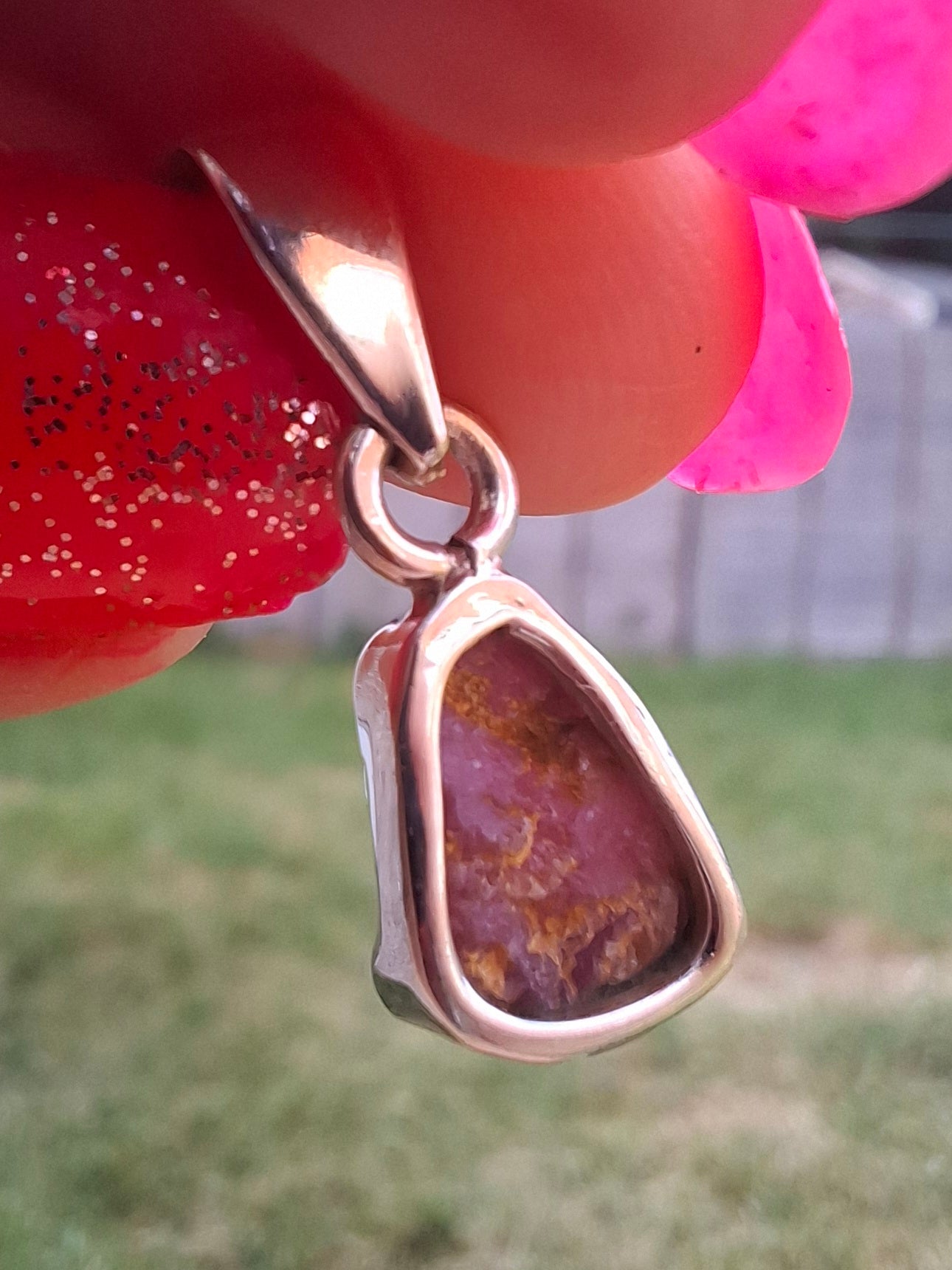 Pink Tourmaline Pendant, 925 Silver, Crystal (Ref: PT88)