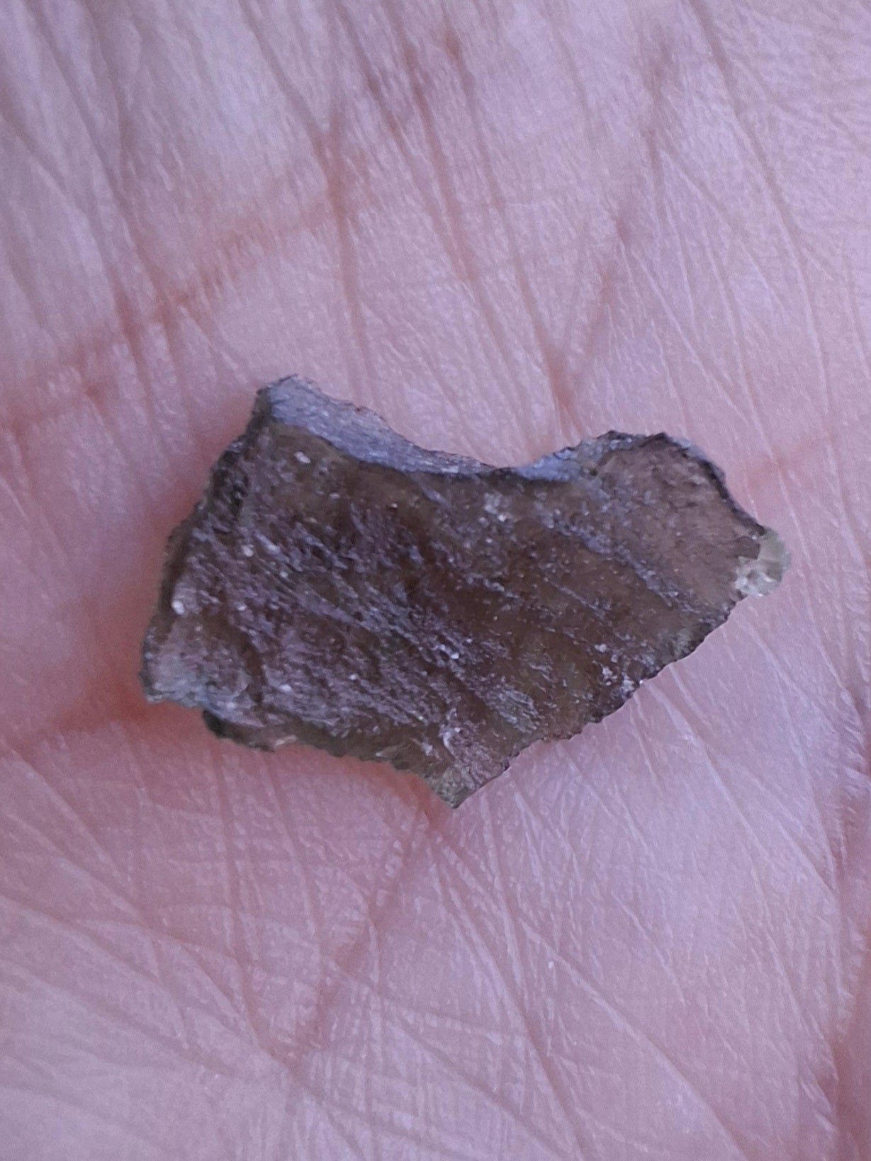 Moldavite Piece, 0.48g, Tektite (Ref: 1480)