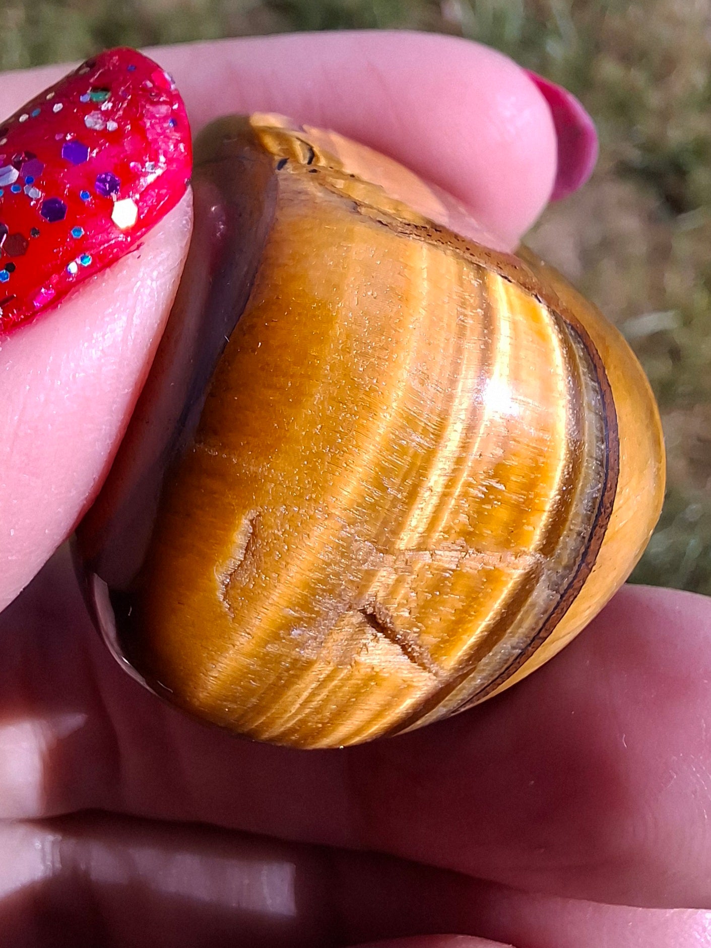 Tigers Eye, Tumble Stone, Crystal (Ref: T134)