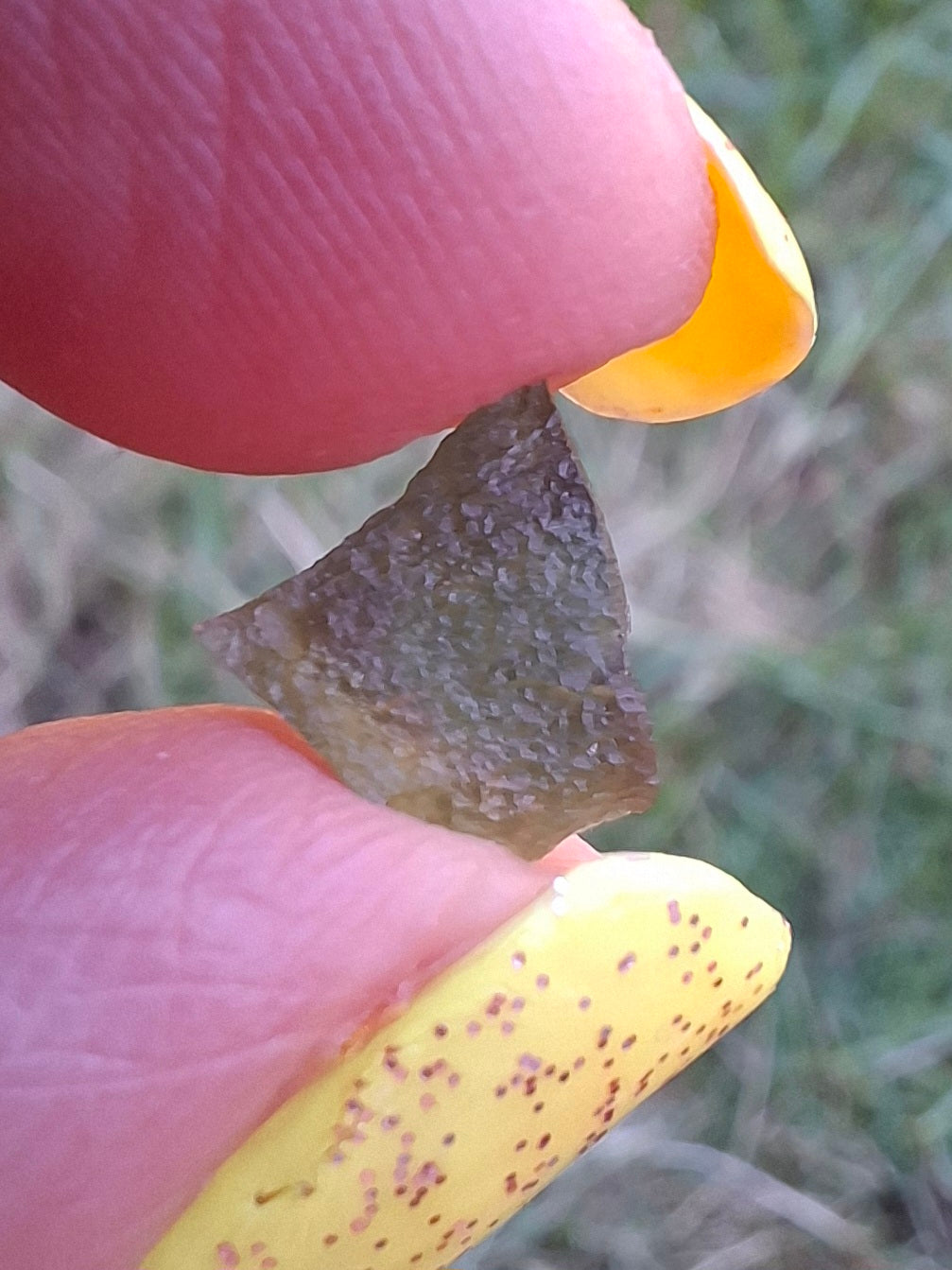 Moldavite small Piece, 0.37g, Tektite (Ref: 1478)