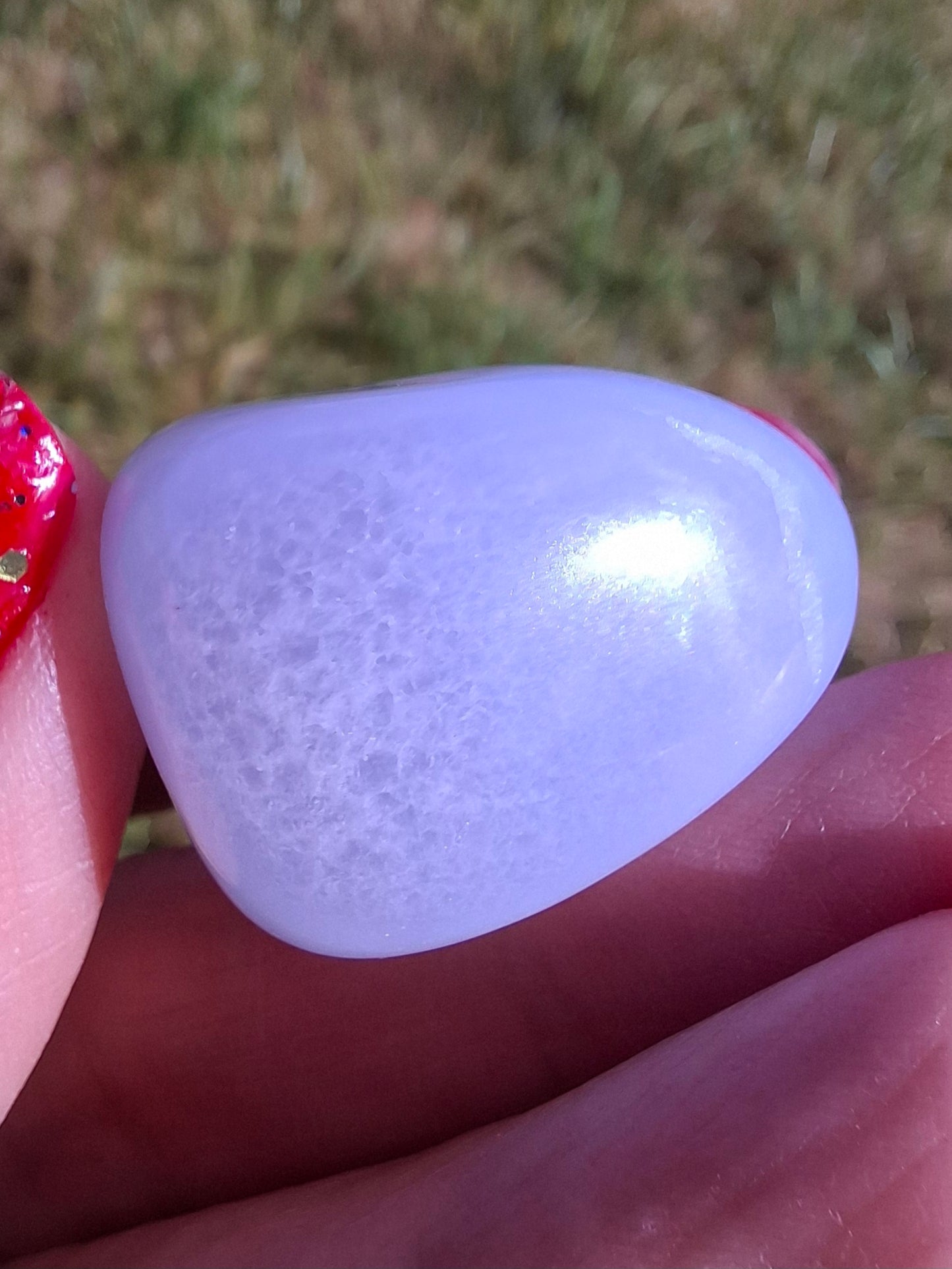 Blue Lace Agate, Tumble Stone, Crystal (Ref: T146)