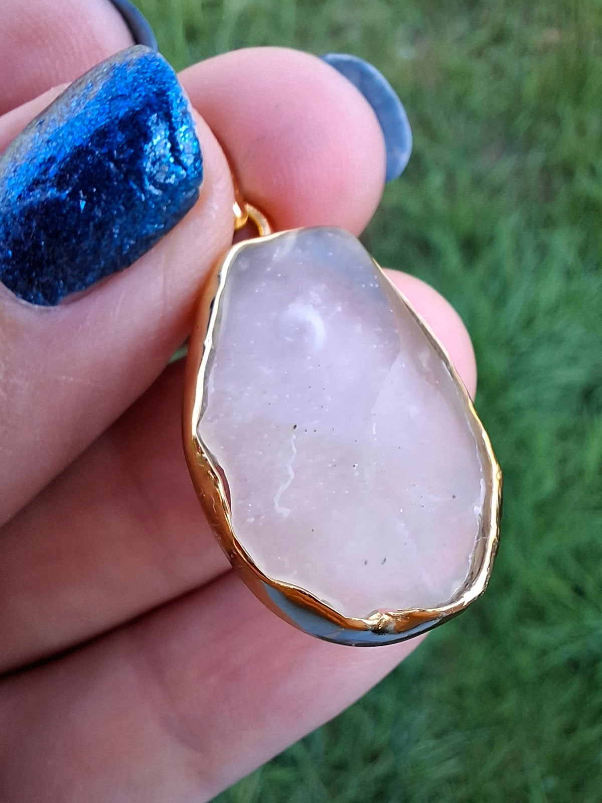 Libyan Desert Glass Pendant, 14K GOLD Plated, Tektite (Ref: LP114)