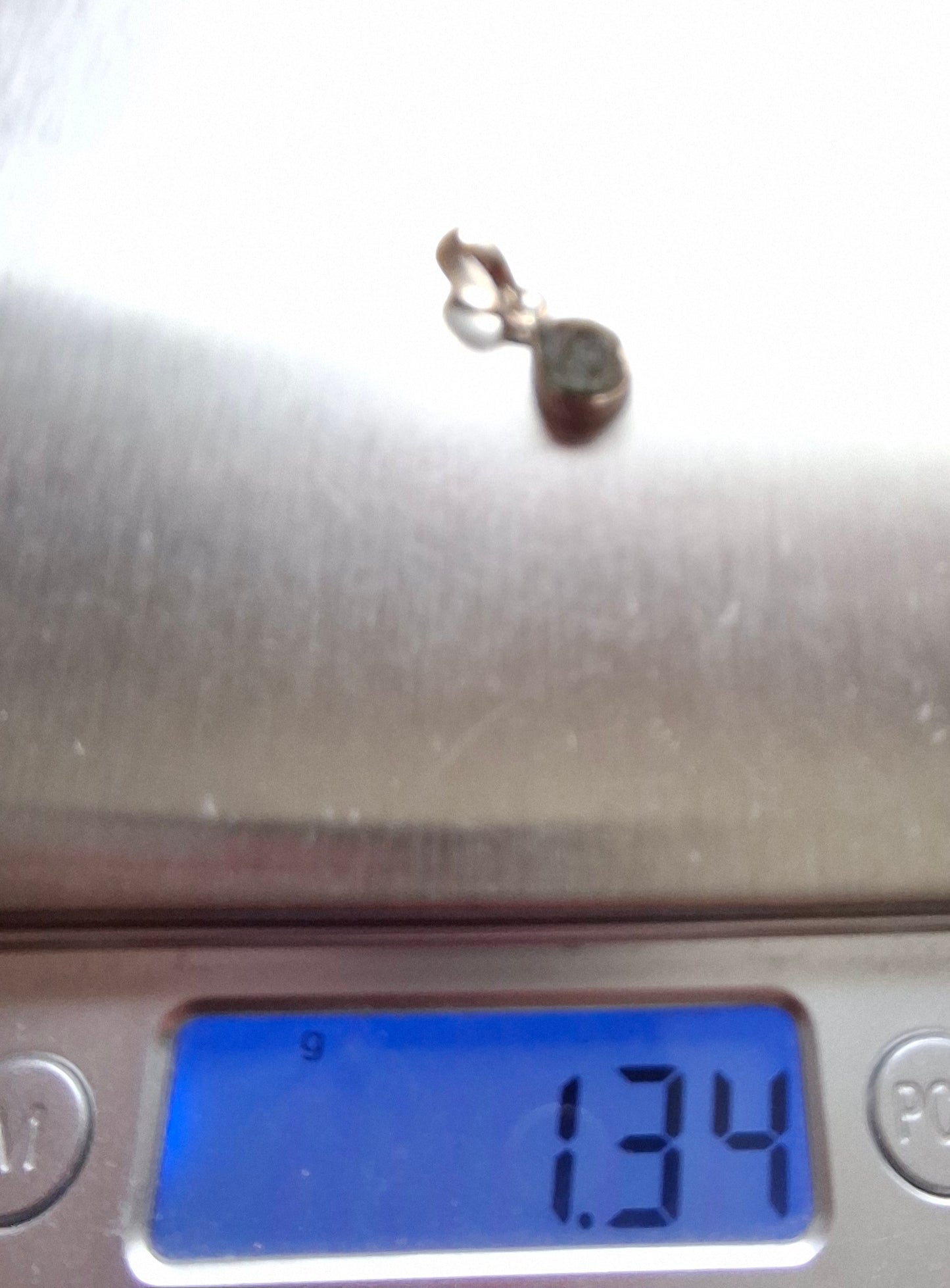 Moldavite Pendant, 925 Silver, Tektite (Ref: P78)