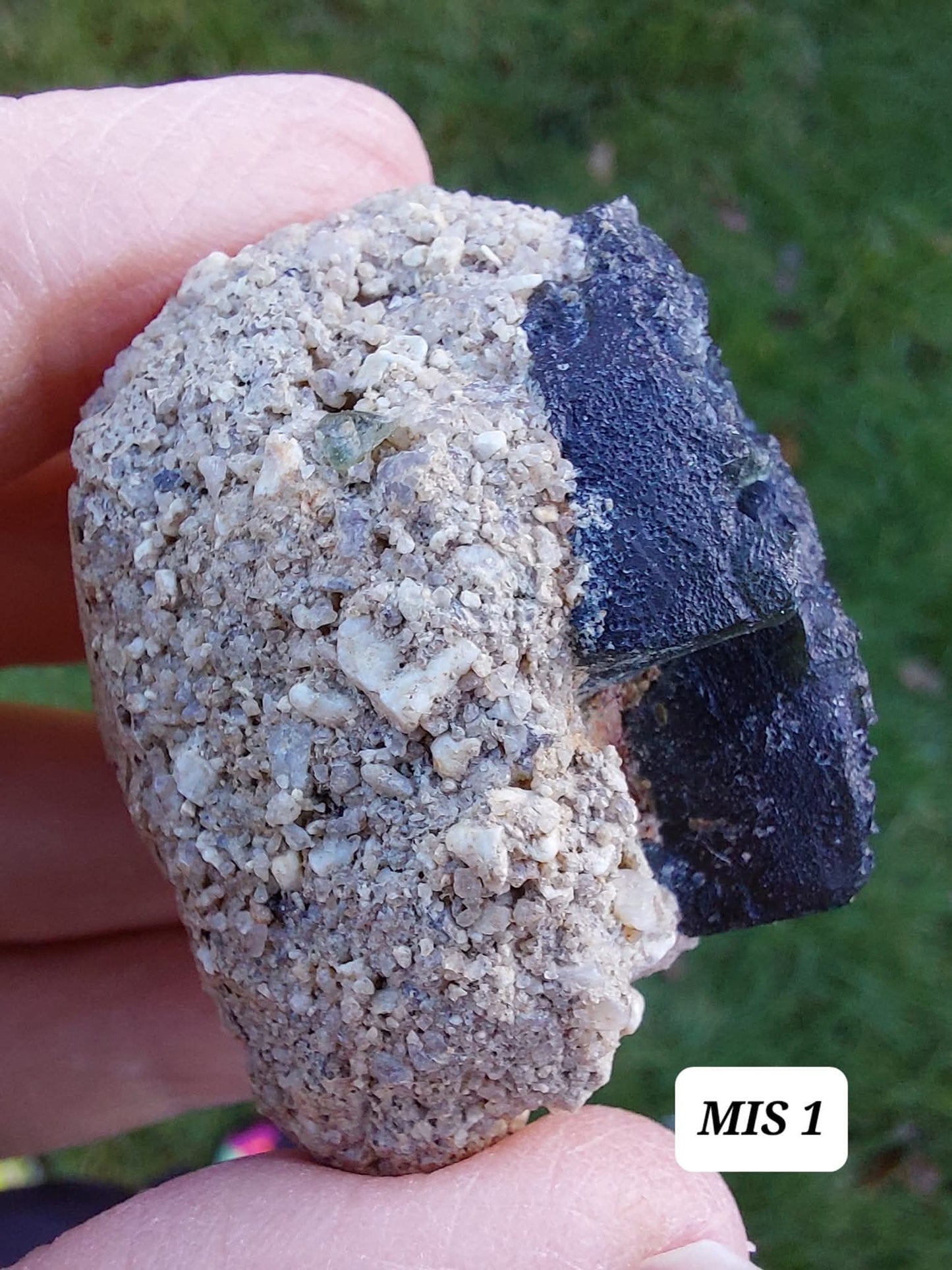 Moldavite In-Situ (in matrix), Besednice, Est-13g, Tektite (Ref: MIS1)