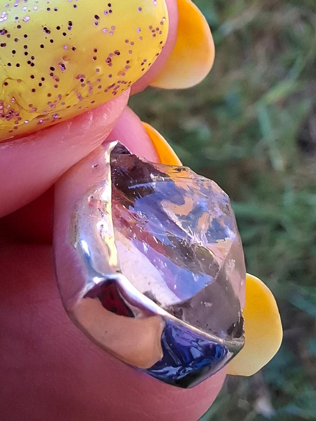 Libyan Desert Glass Pendant, 925 Silver, Tektite (Ref: LP101)