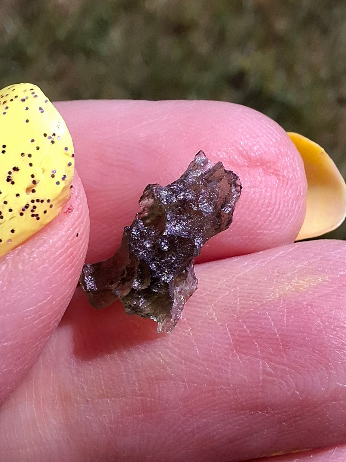 Moldavite small Piece, 0.34g, Tektite (Ref: 1476)