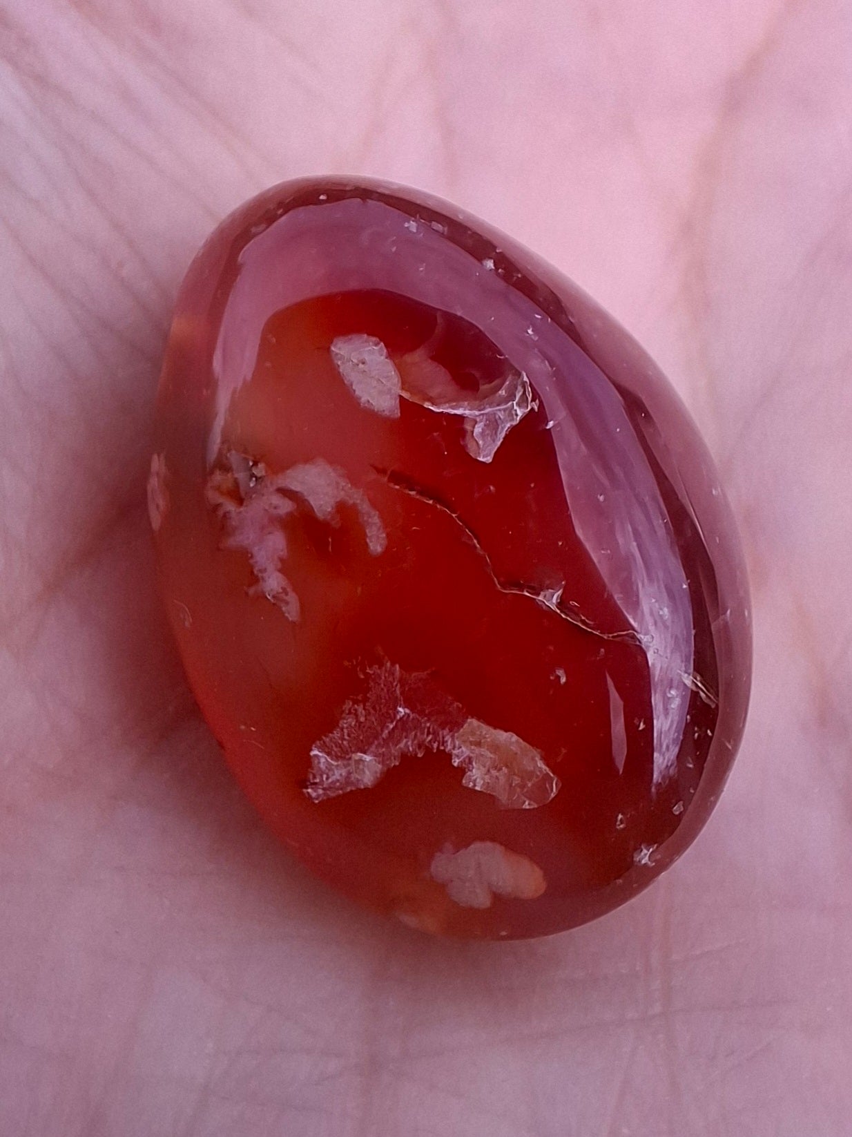 Carnelian, Tumble Stone, Crystal (Ref: T61)
