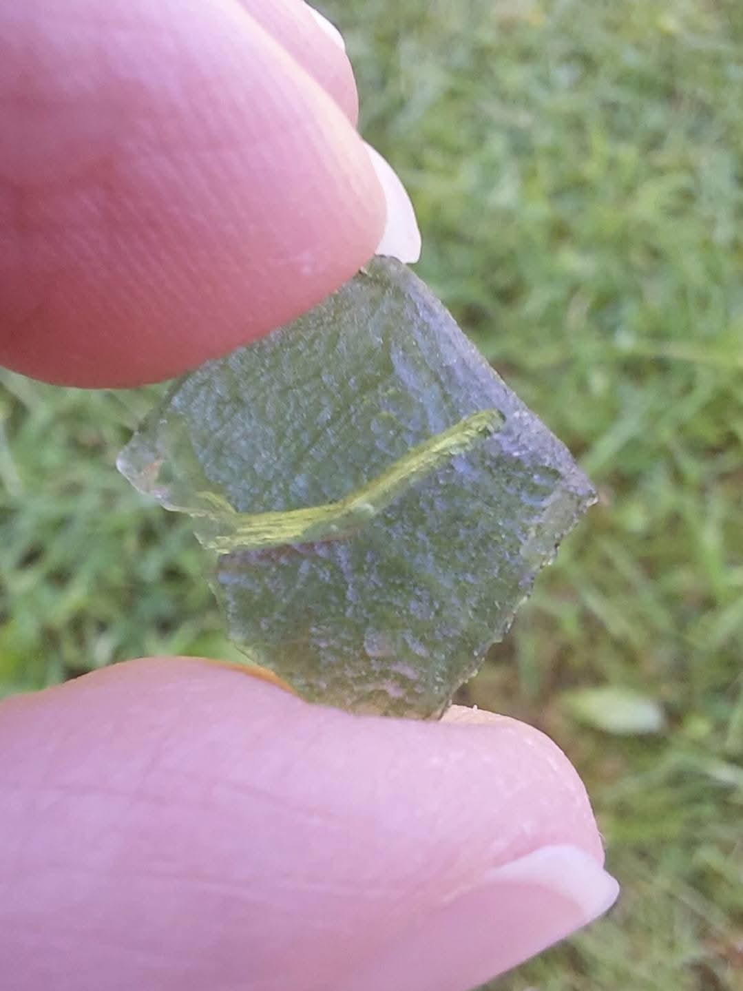 Moldavite Piece, 0.80g, Tektite (Ref: 872)