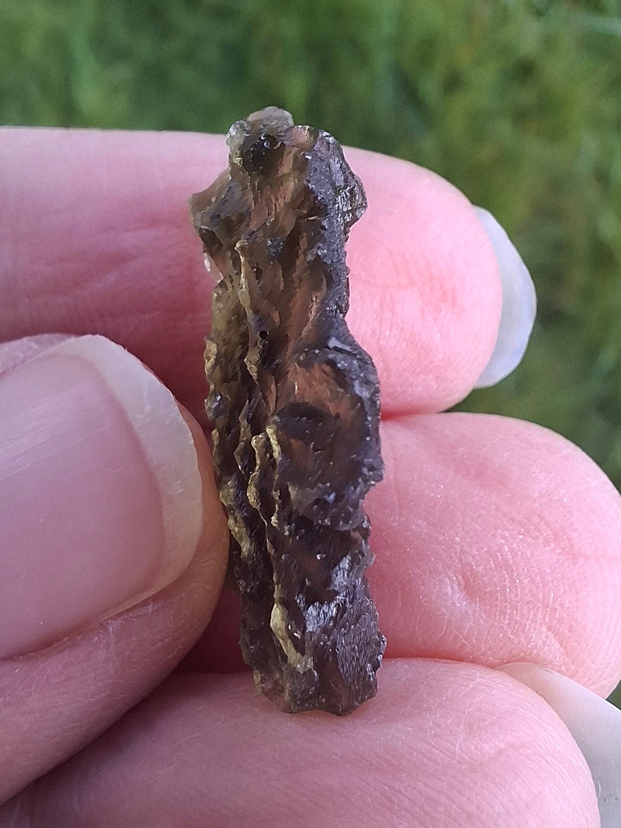 Moldavite Piece, JEZKOVNA BESEDNICE, 1.69g, Tektite (Ref: 1268)