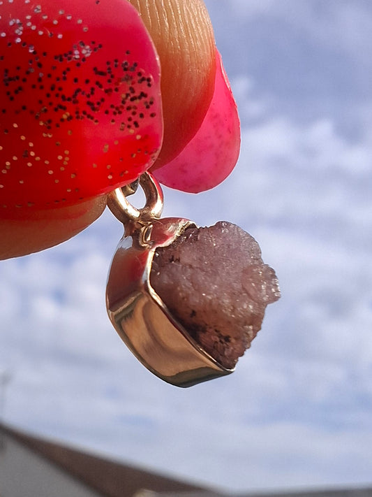 Pink Tourmaline Pendant, 925 Silver, Crystal (Ref: PT79)