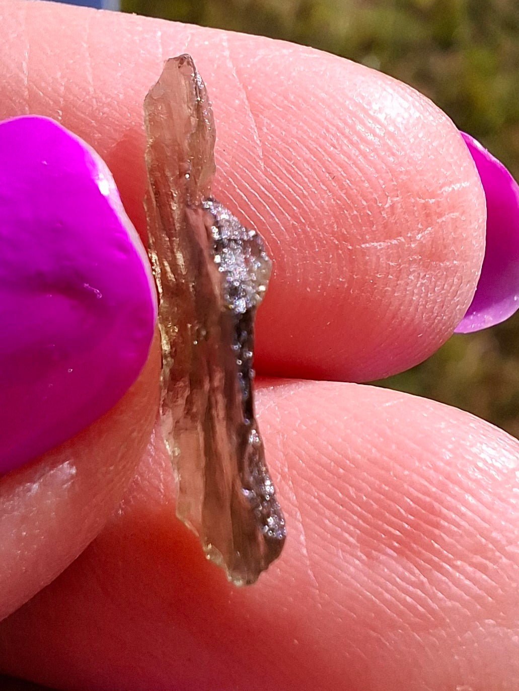 Moldavite small Piece, 0.27g, Tektite (Ref: 1433)