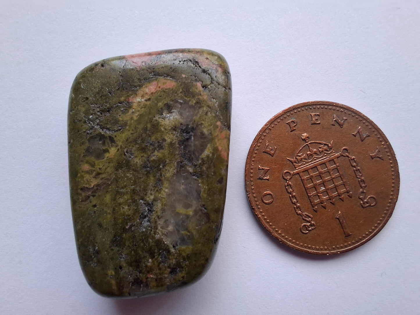 Unakite, Tumble Stone, Crystal (Ref: T184)