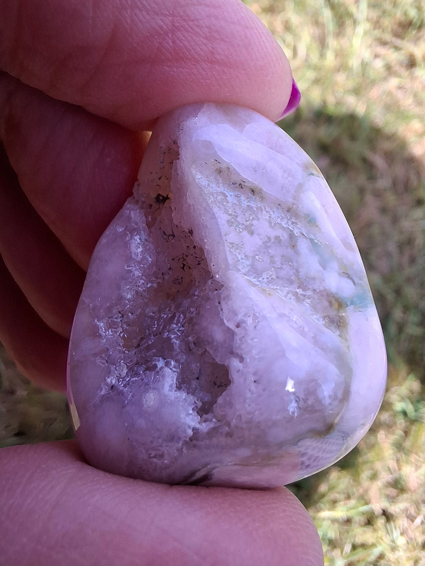 Flower Agate, Tumble Stone, Crystal (Ref: T74)