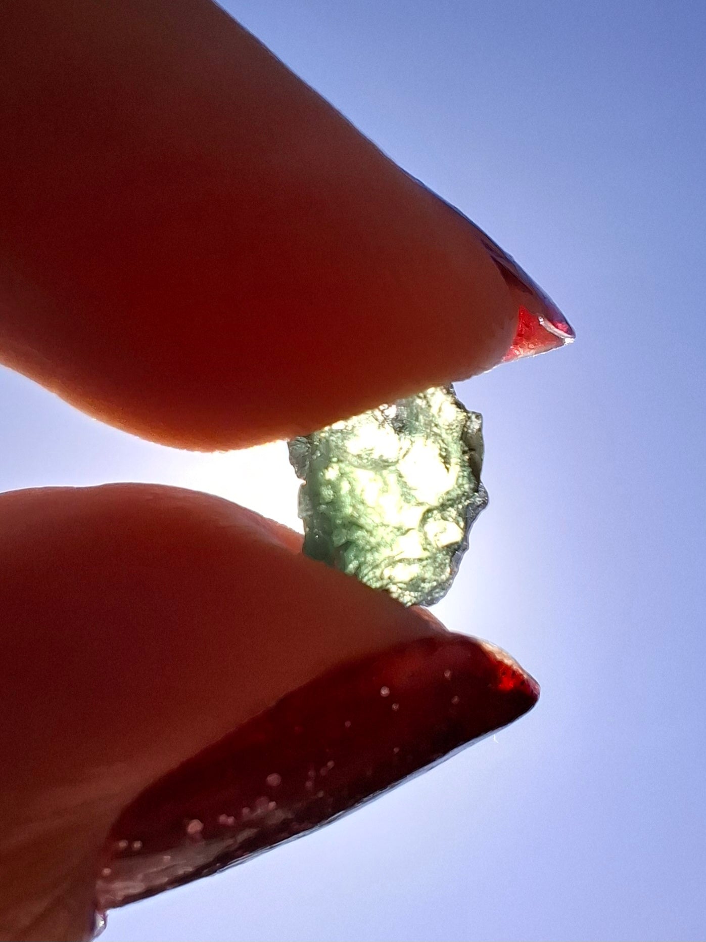 Moldavite small Piece, 0.40g, Tektite (Ref: 1479)