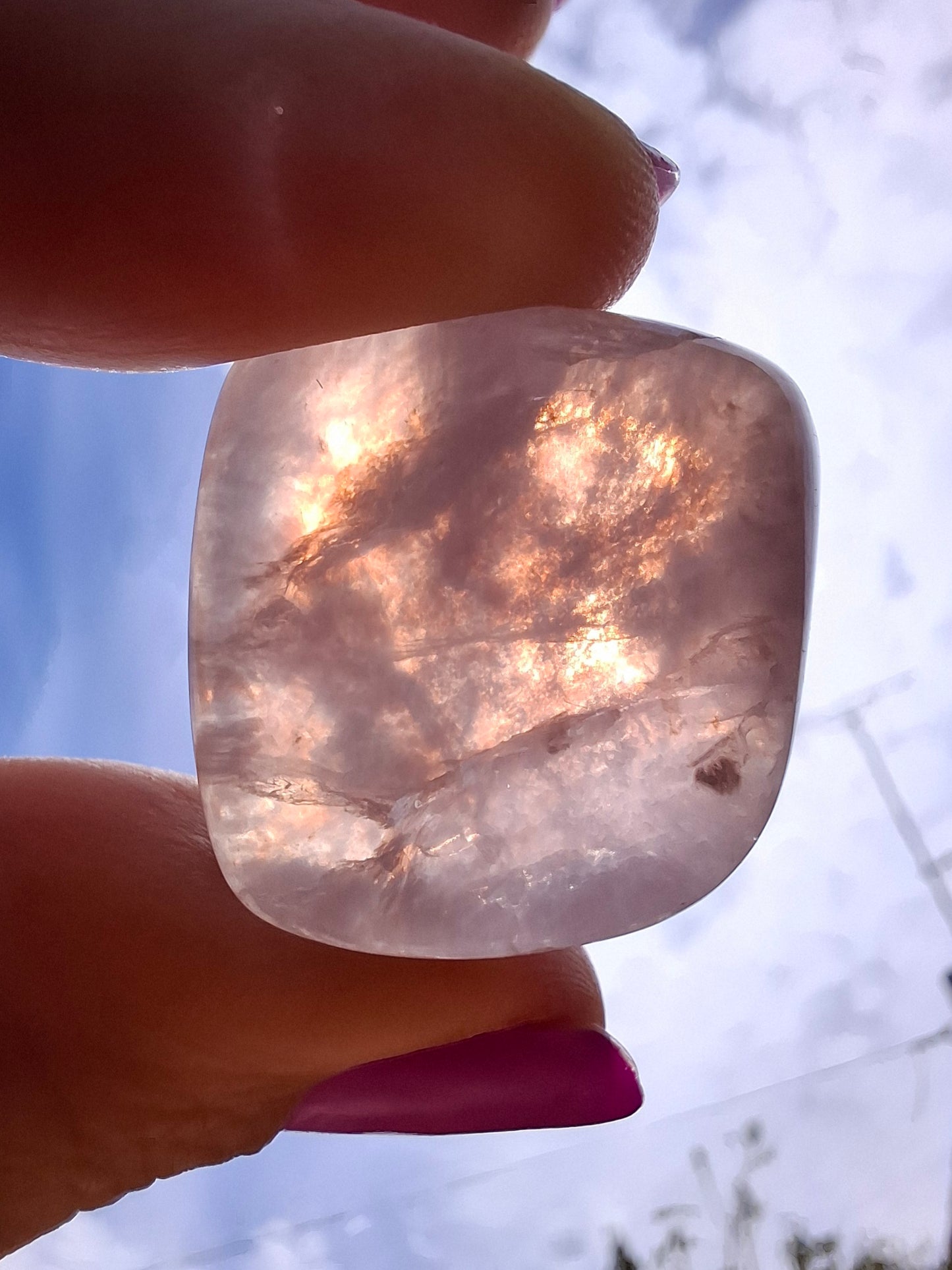 Fluorite, Tumble Stone, Crystal (Ref: T58)