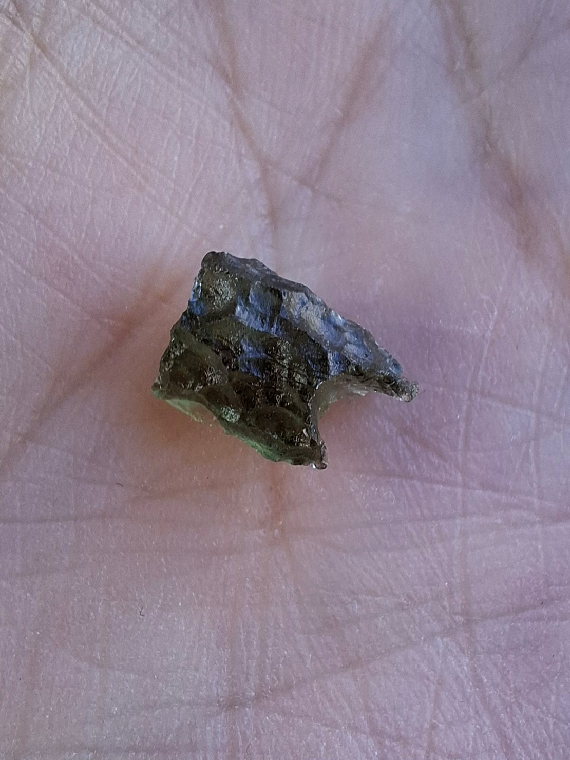 Moldavite small Piece, 0.40g, Tektite (Ref: 1458)
