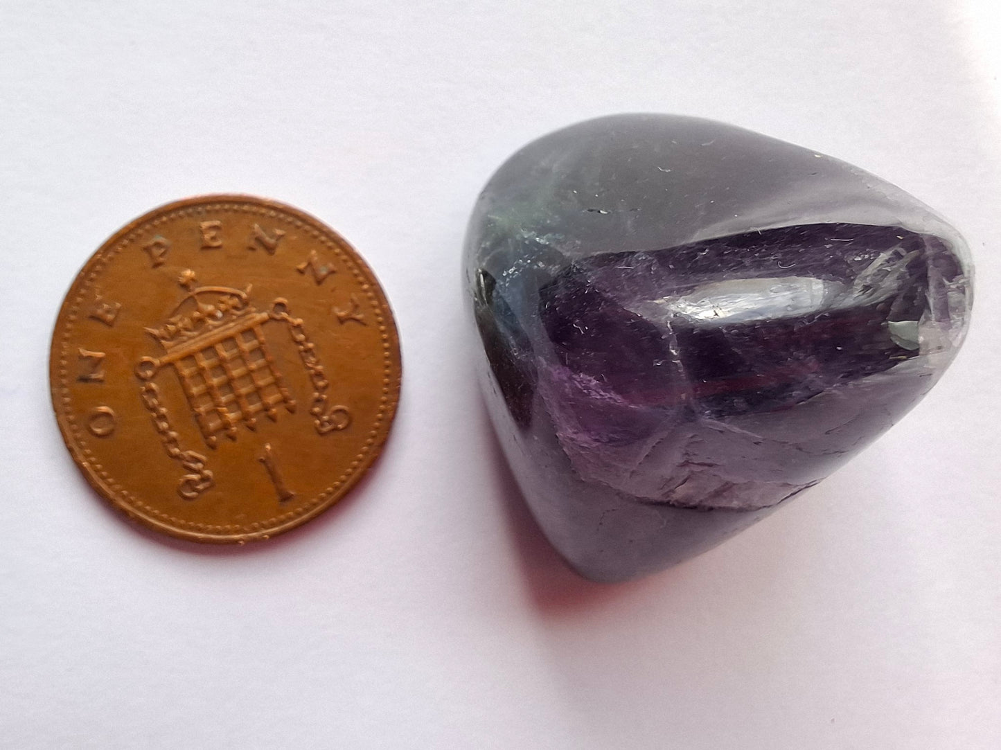 Fluorite, Tumble Stone, Crystal (Ref: T54)