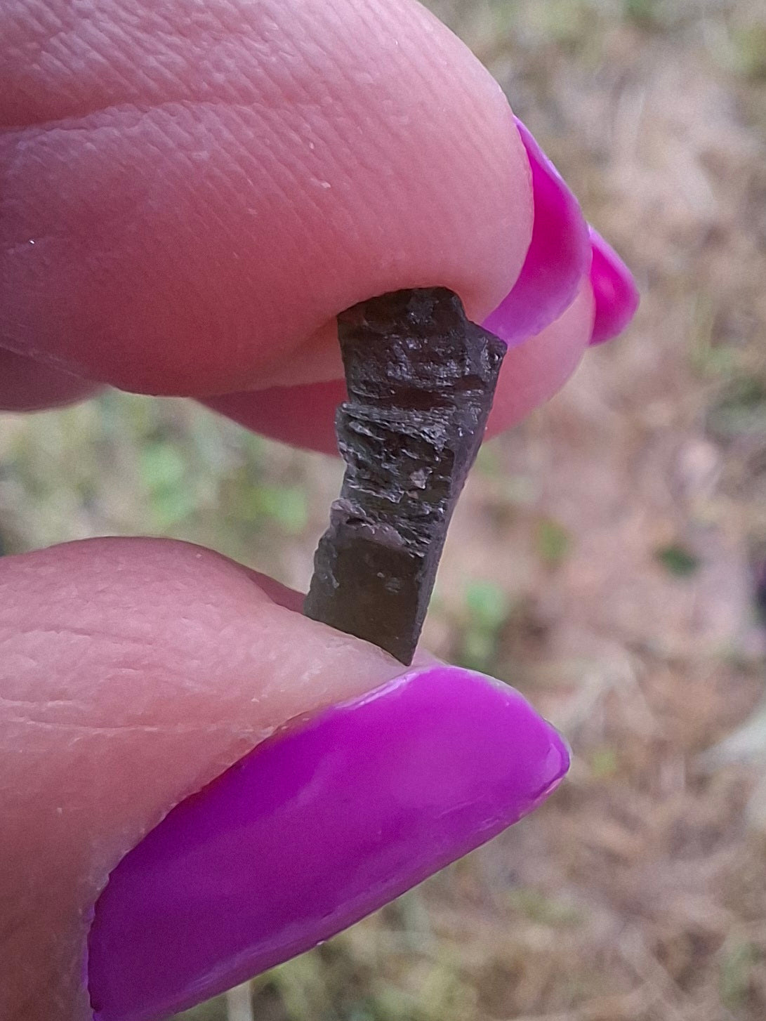 Moldavite small Piece, 0.39g, Tektite (Ref: 1431)