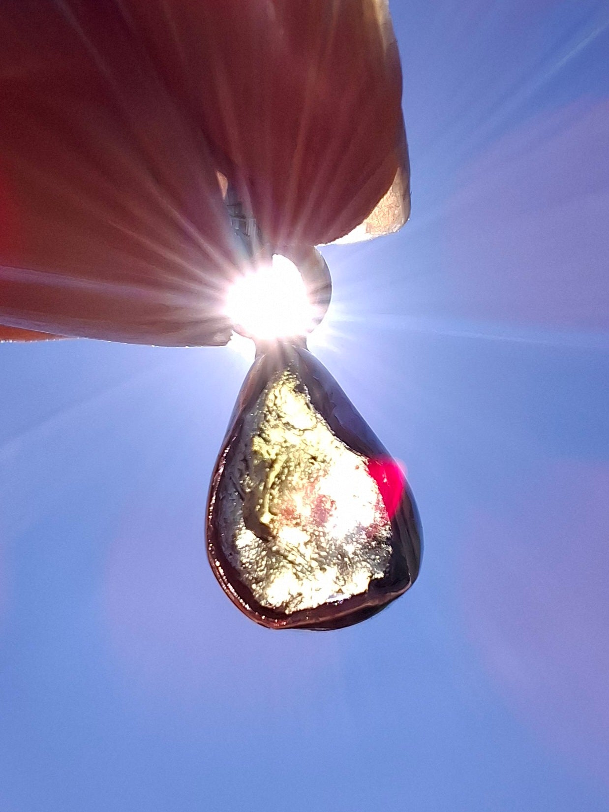 Moldavite Pendant, 925 Silver, Tektite (Ref: P42)