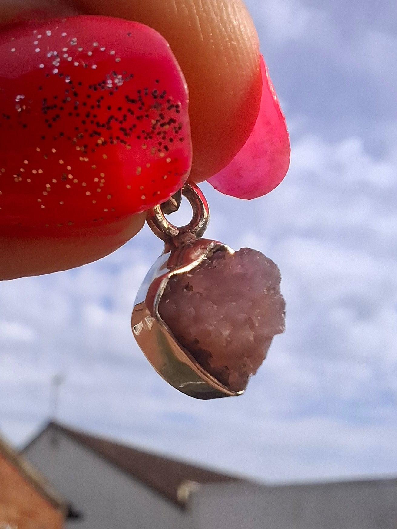 Pink Tourmaline Pendant, 925 Silver, Crystal (Ref: PT79)