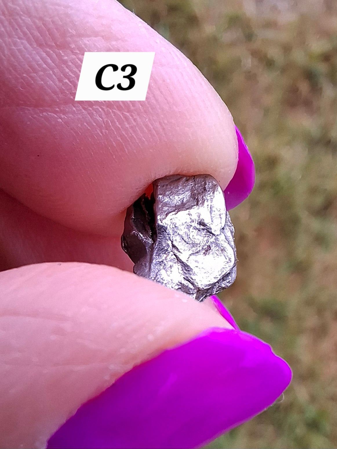 Campo del Cielo, 0.55g, Nickel Iron Meteorite (Ref: C3)