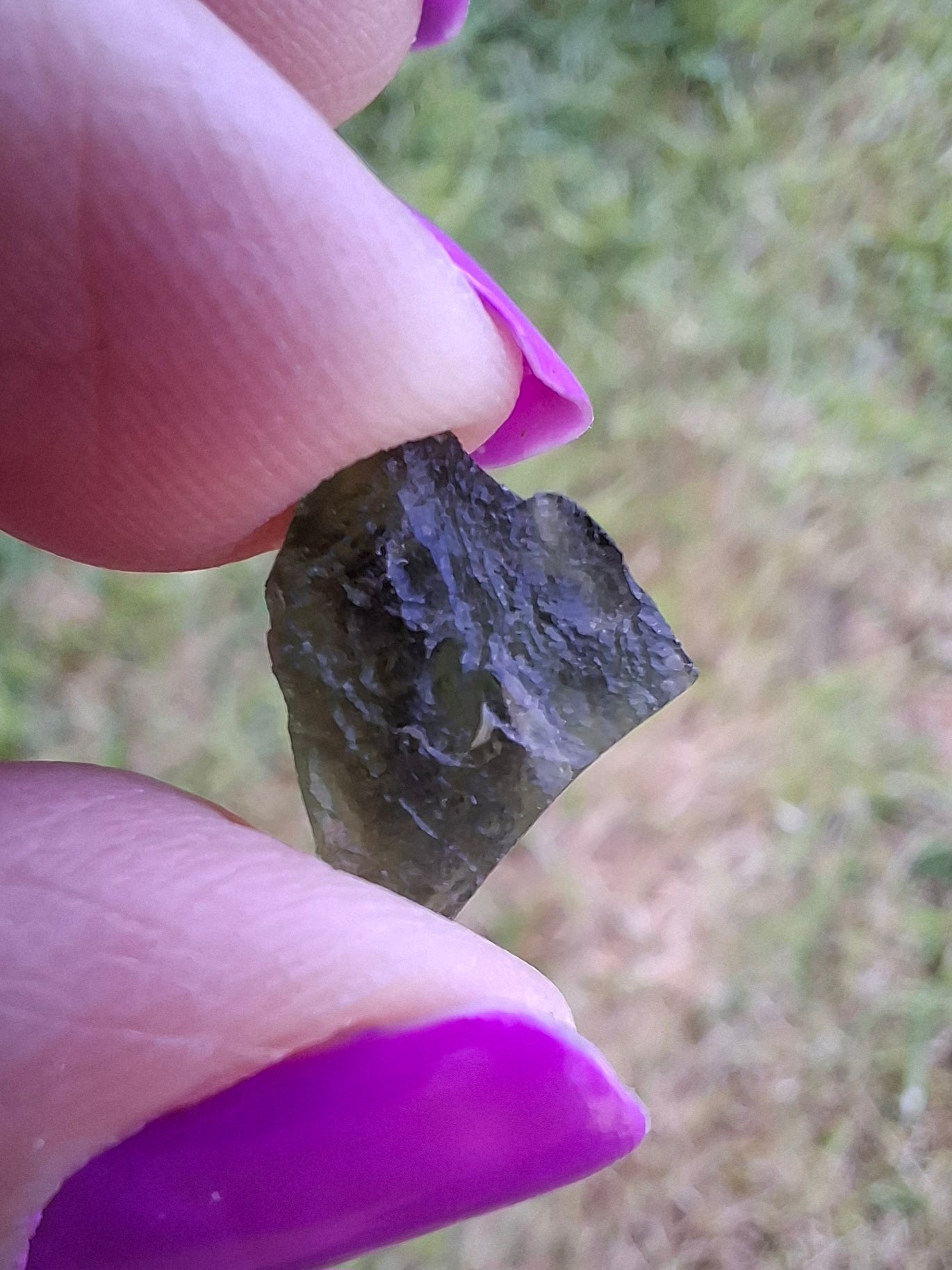 Moldavite Piece, 0.81g, Tektite (Ref: 1449)