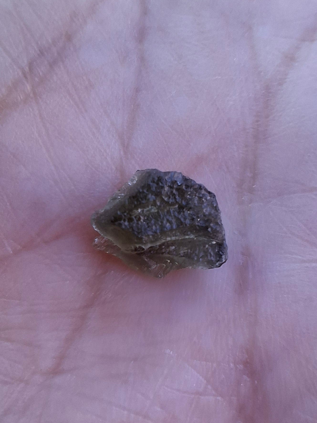 Moldavite small Piece, 0.41g, Tektite (Ref: 1482)