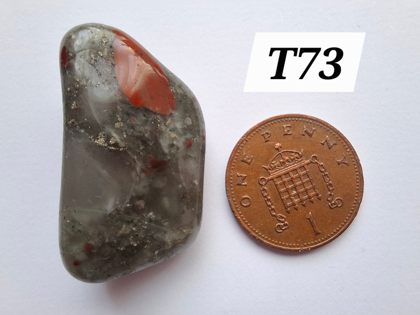 African Blood Stone, Tumble Stone, Crystal (Ref: T173)