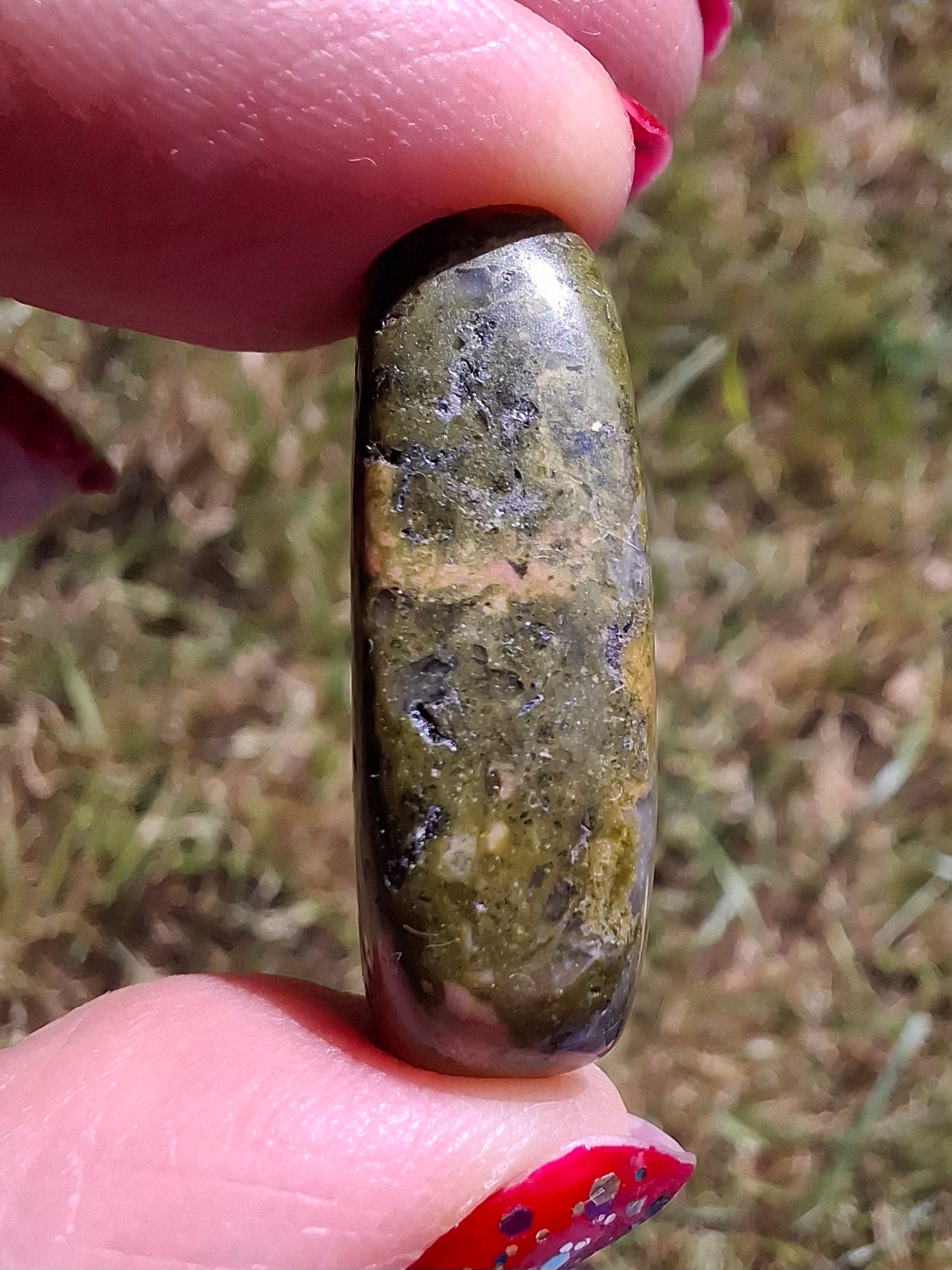 Unakite, Tumble Stone, Crystal (Ref: T184)