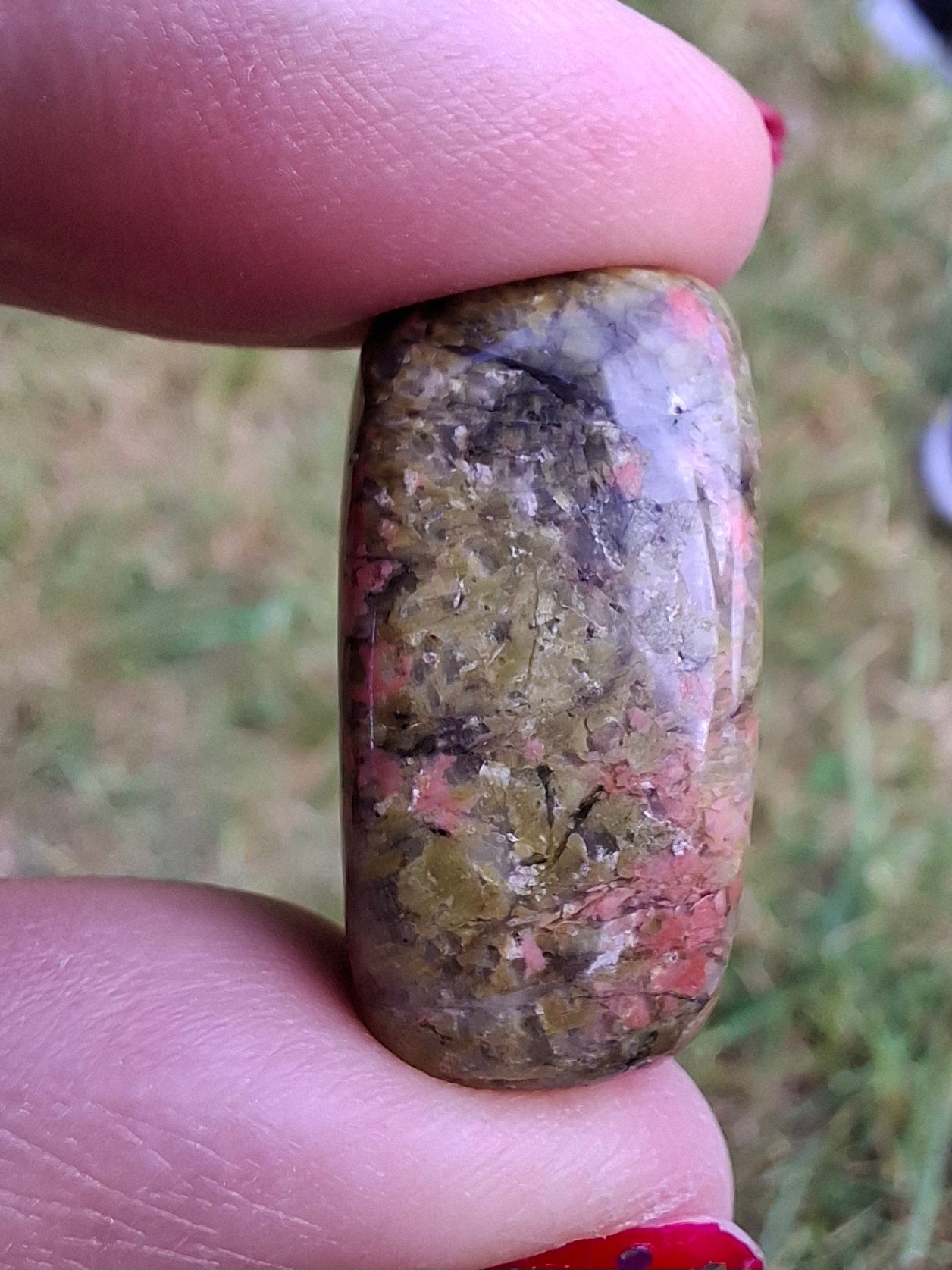 Unakite, Tumble Stone, Crystal (Ref: T183)