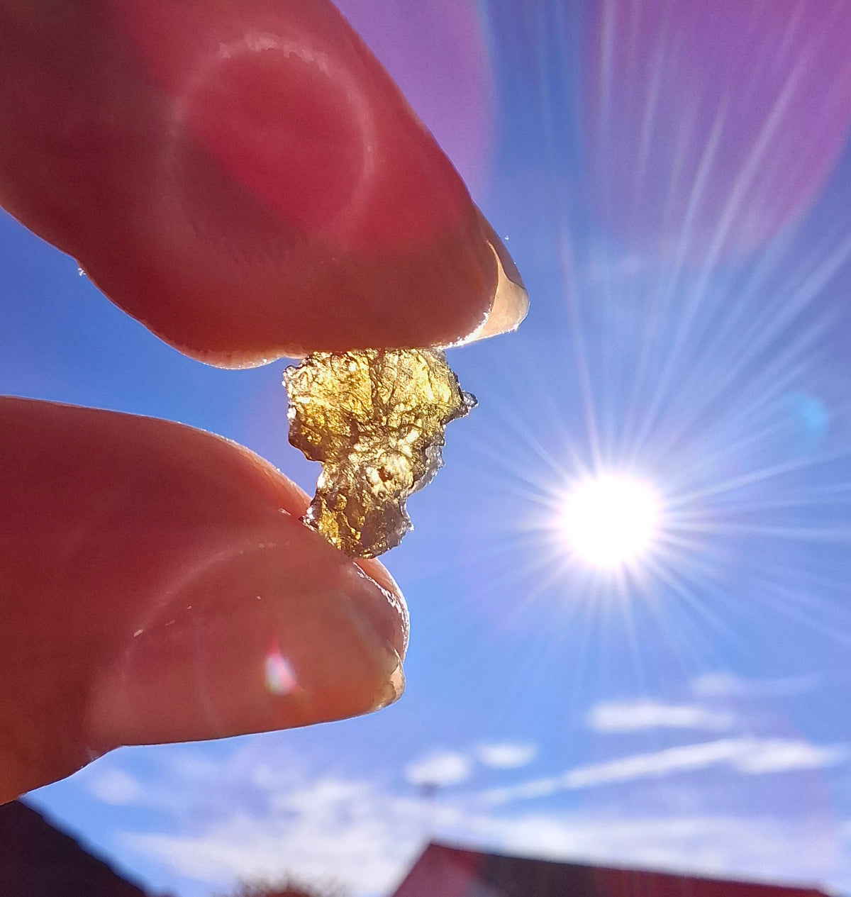 Moldavite Piece, 0.33g, Tektite (Ref: 1519)