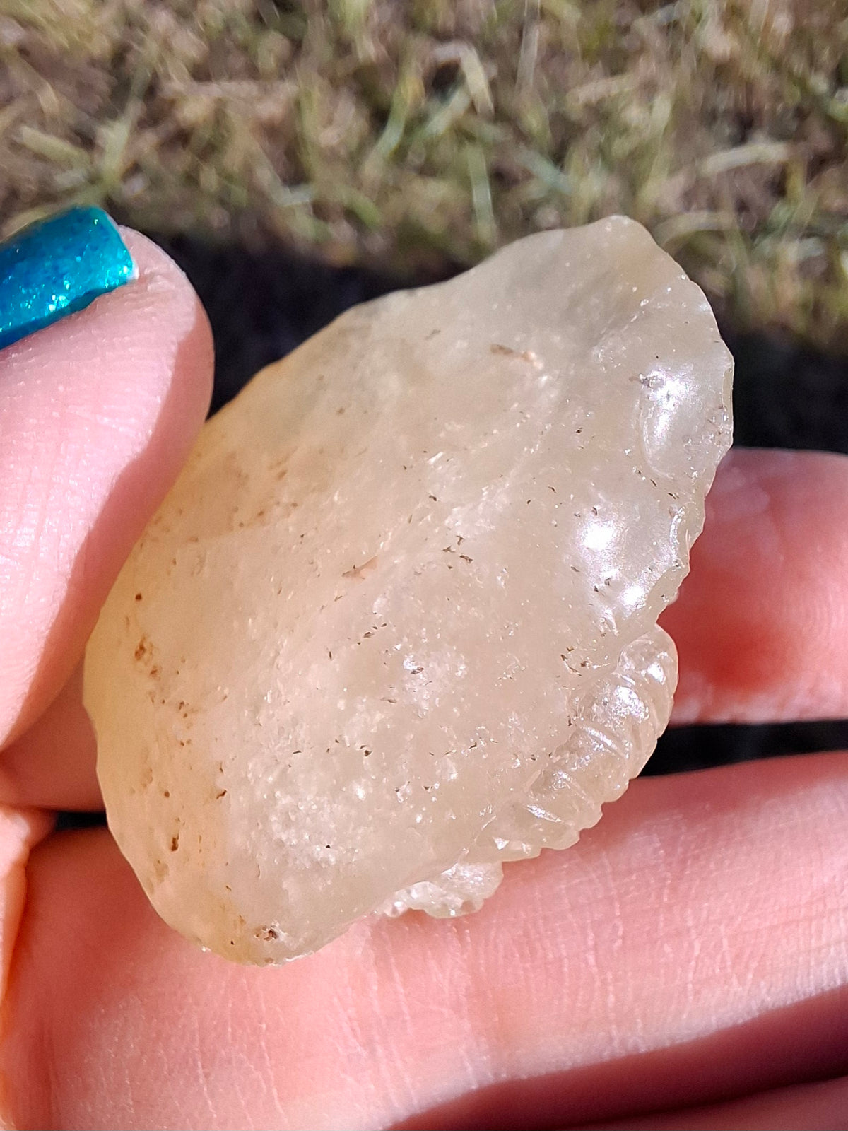 Libyan Desert Glass GANESHA carving, 20.76g, Tektite (Ref: Ganesha4)