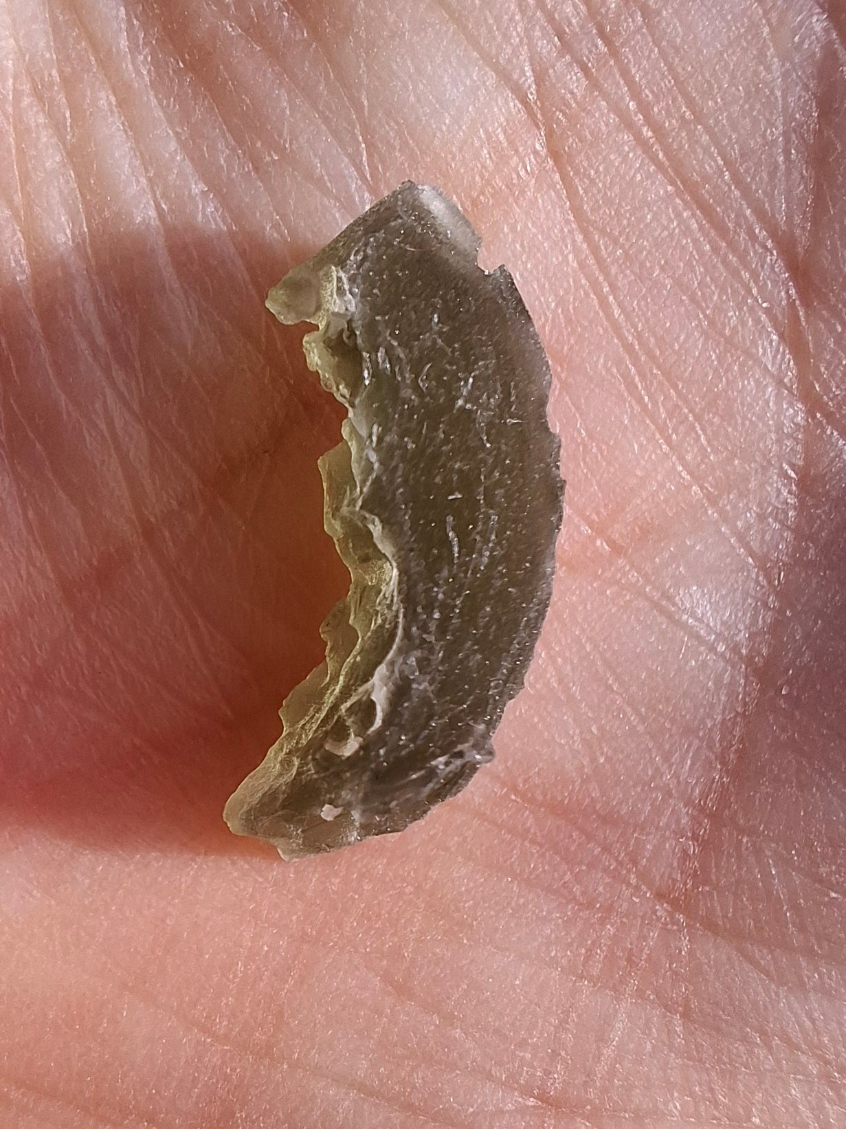 Moldavite Piece, 0.98g, Tektite (Ref: 1380)