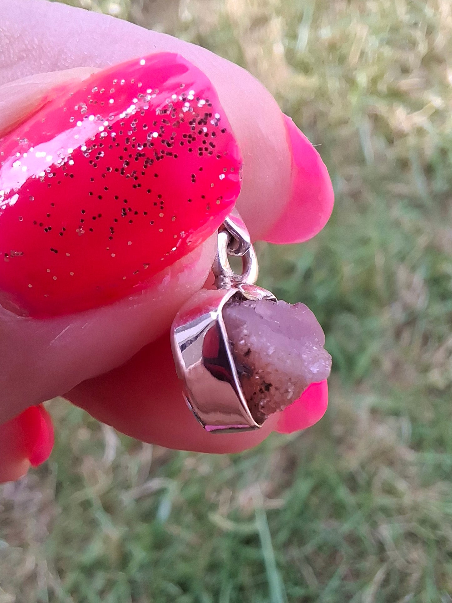 Pink Tourmaline Pendant, 925 Silver, Crystal (Ref: PT79)
