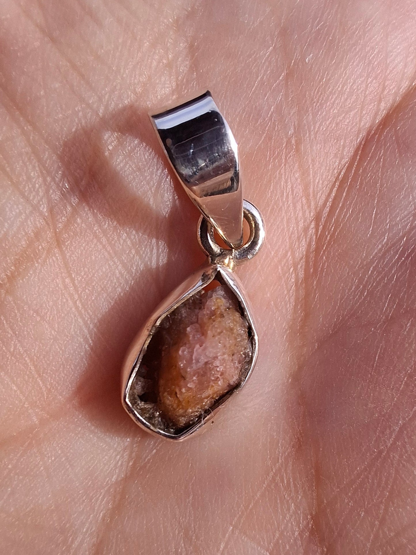 Pink Tourmaline Pendant, 925 Silver, Crystal (Ref: PT84)
