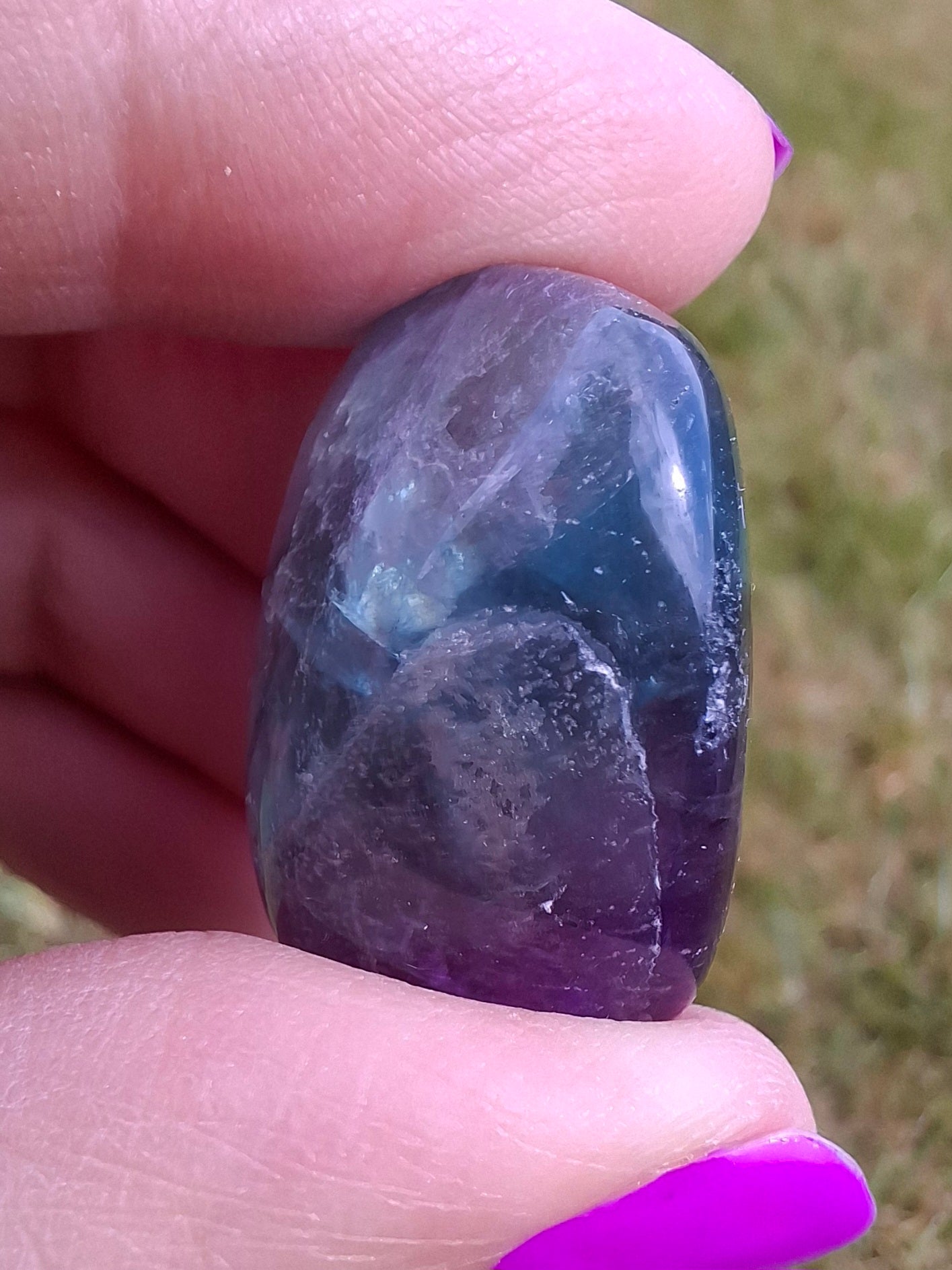 Fluorite, Tumble Stone, Crystal (Ref: T55)