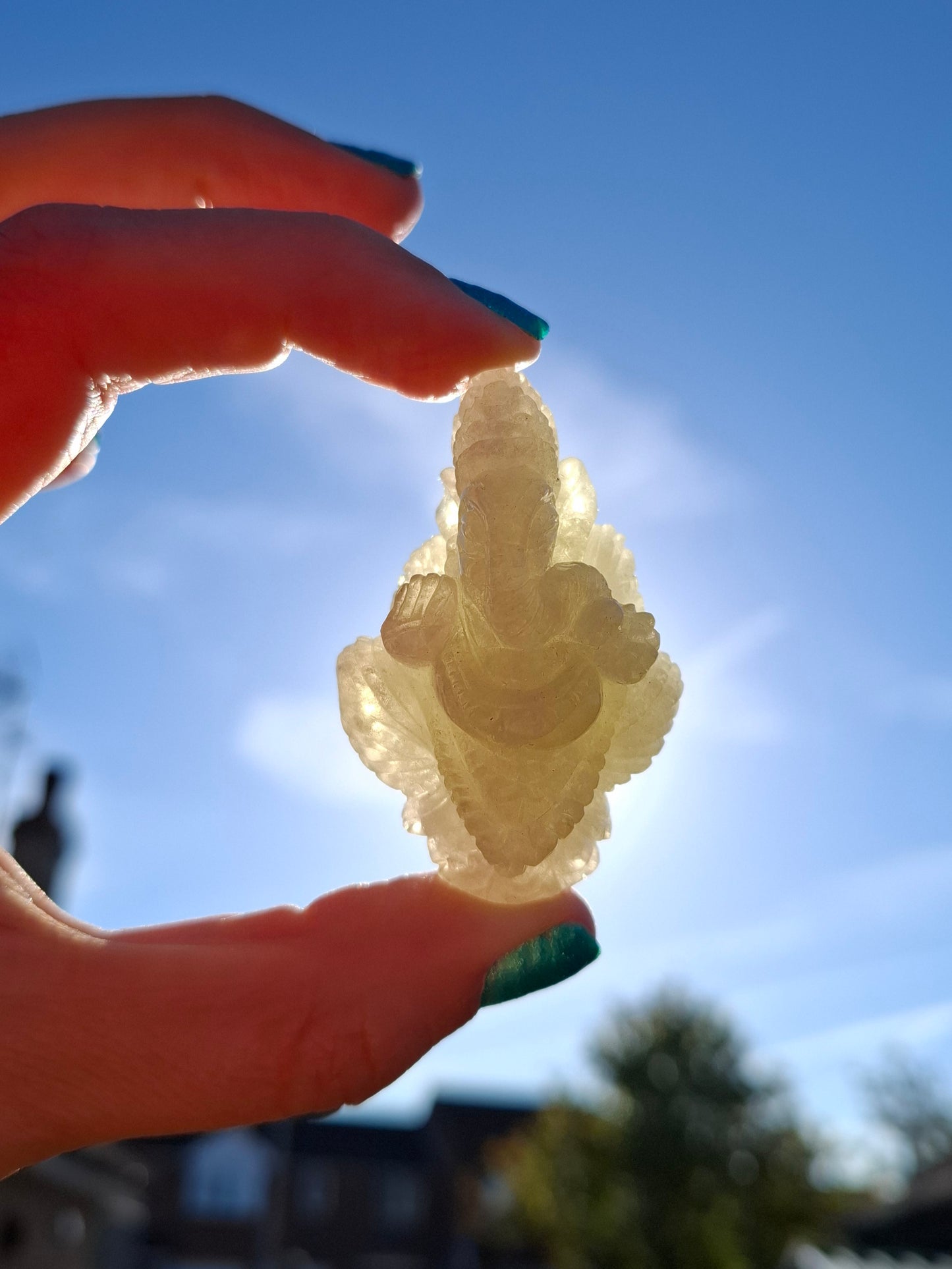 Libyan Desert Glass GANESHA craving, 31.21g, Tektite (Ref: Ganesha2)