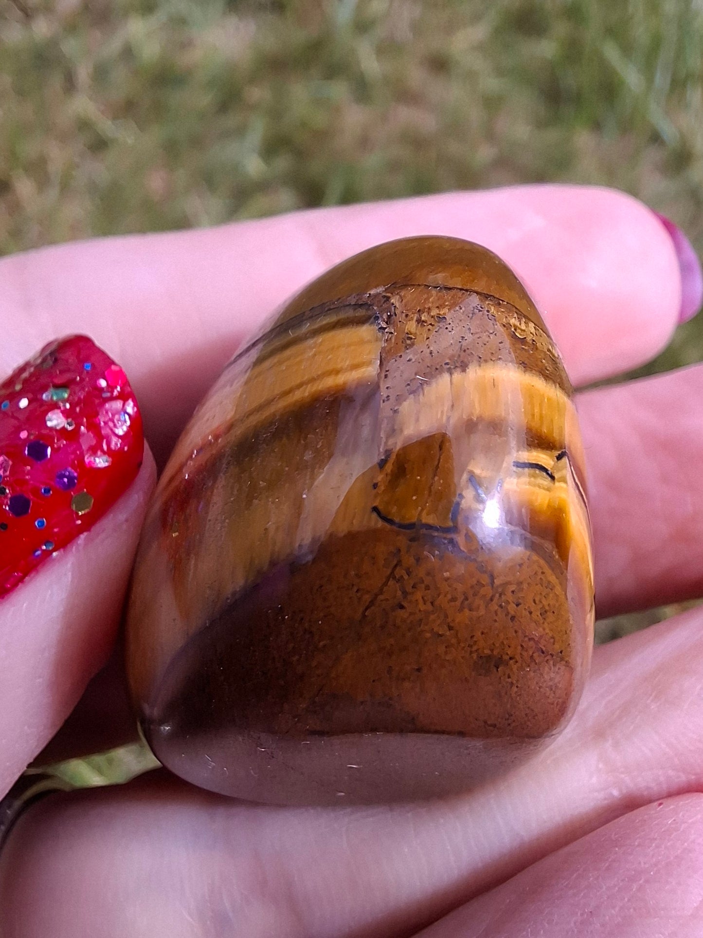 Tigers Eye, Tumble Stone, Crystal (Ref: T134)