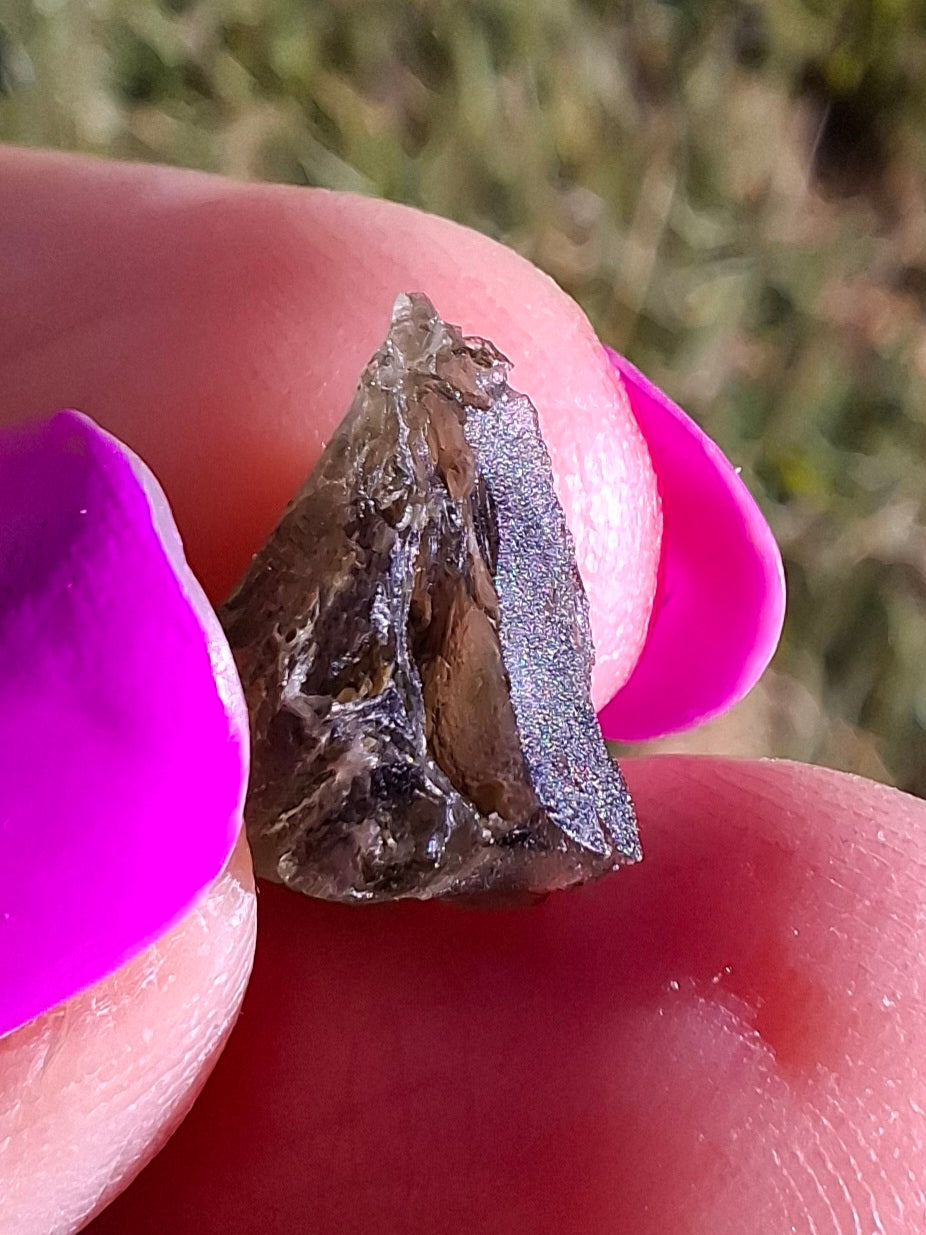 Moldavite Piece, 0.81g, Tektite (Ref: 1449)