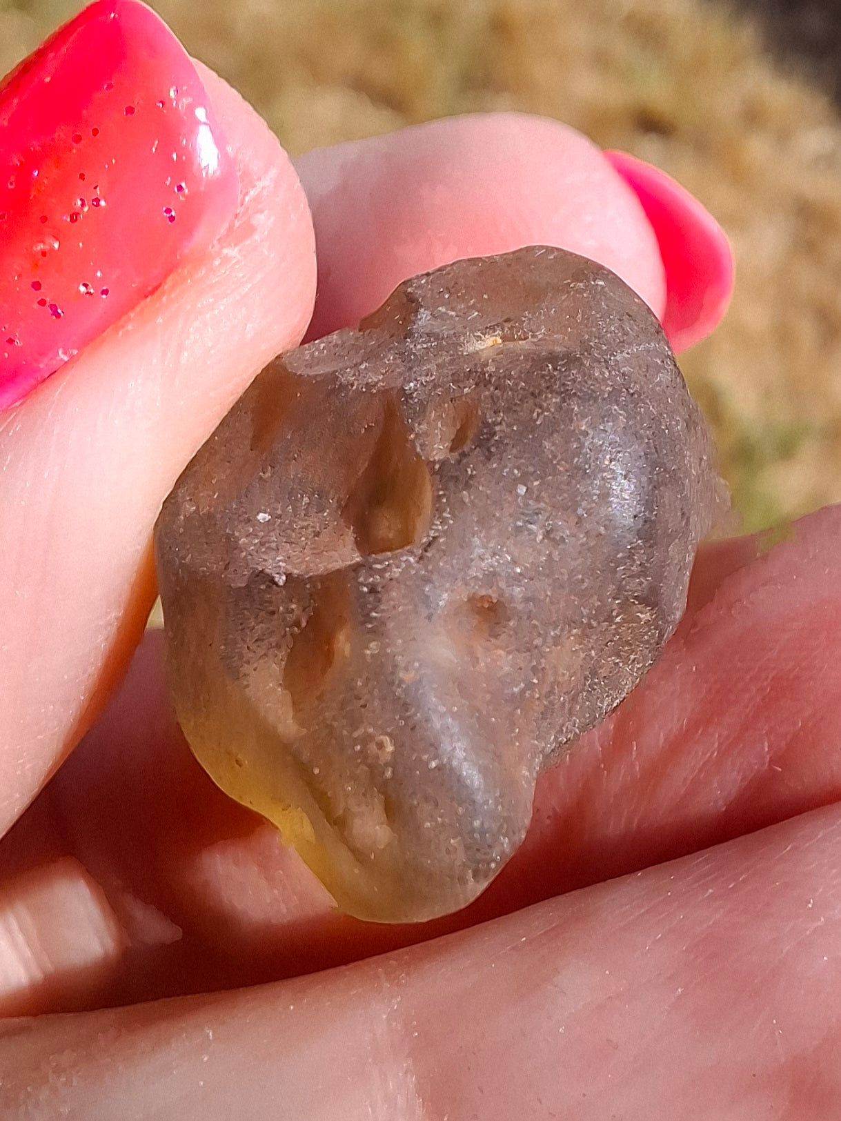 Libyan Desert Glass (darker) Piece, 10.25g, Tektite (Ref: L1368)