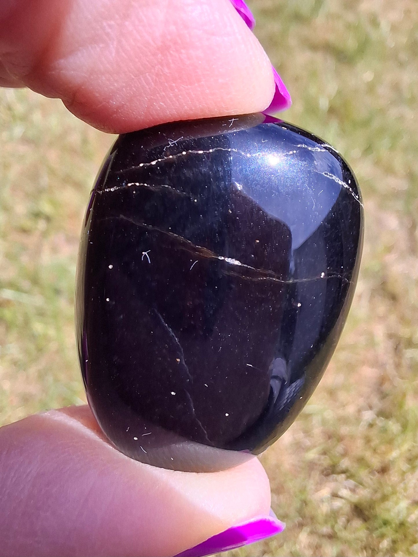 Blue Tigers Eye, Tumble Stone, Crystal (Ref: T20)