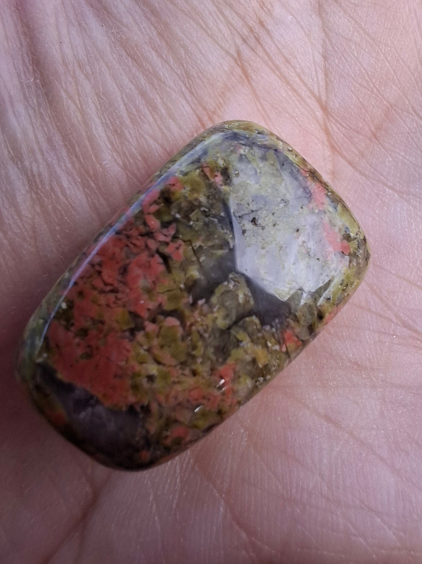 Unakite, Tumble Stone, Crystal (Ref: T183)
