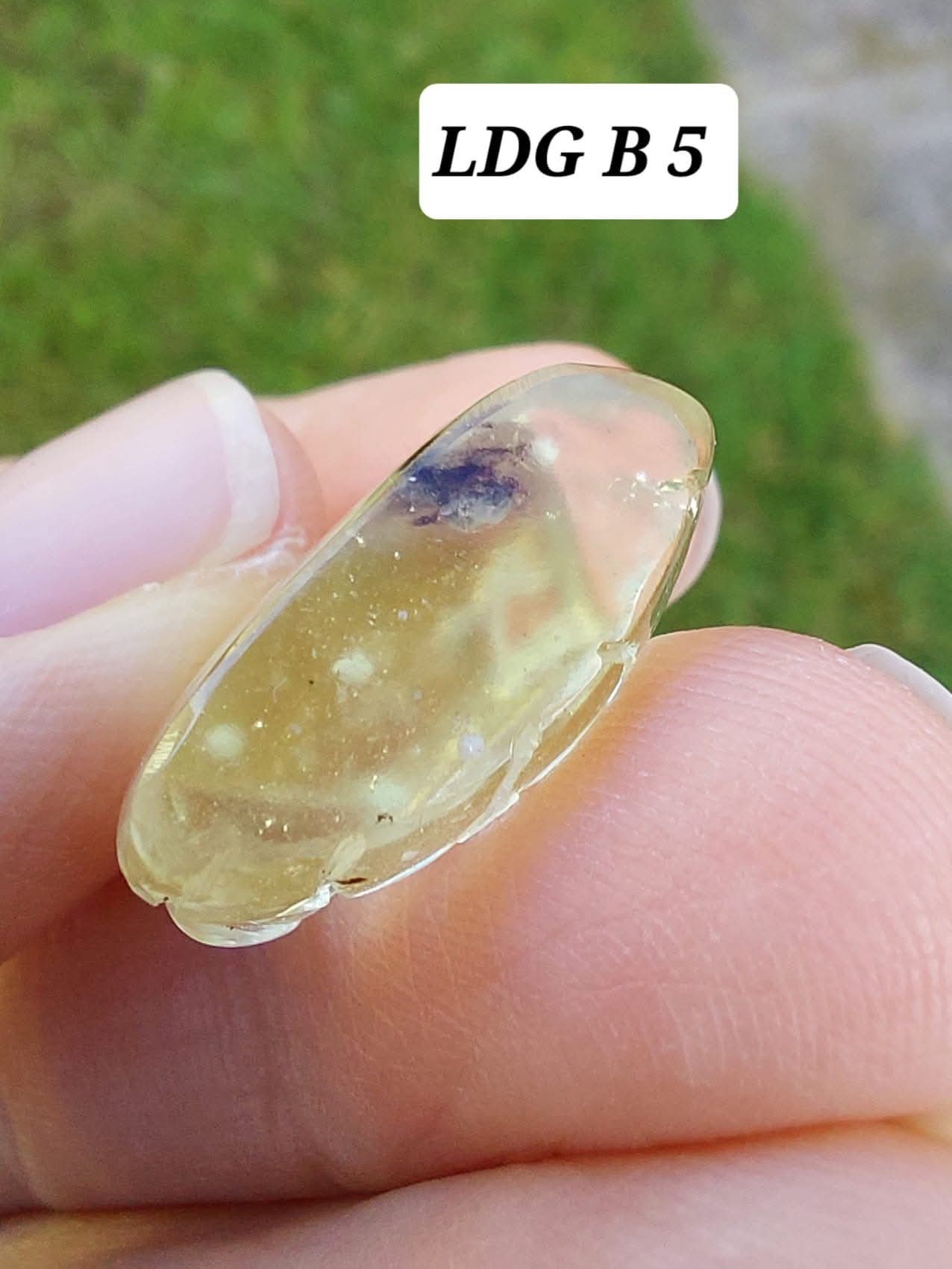 Libyan Desert Glass BUDDHA Carving, 4.61g, Tektite (Ref: LDG B5)