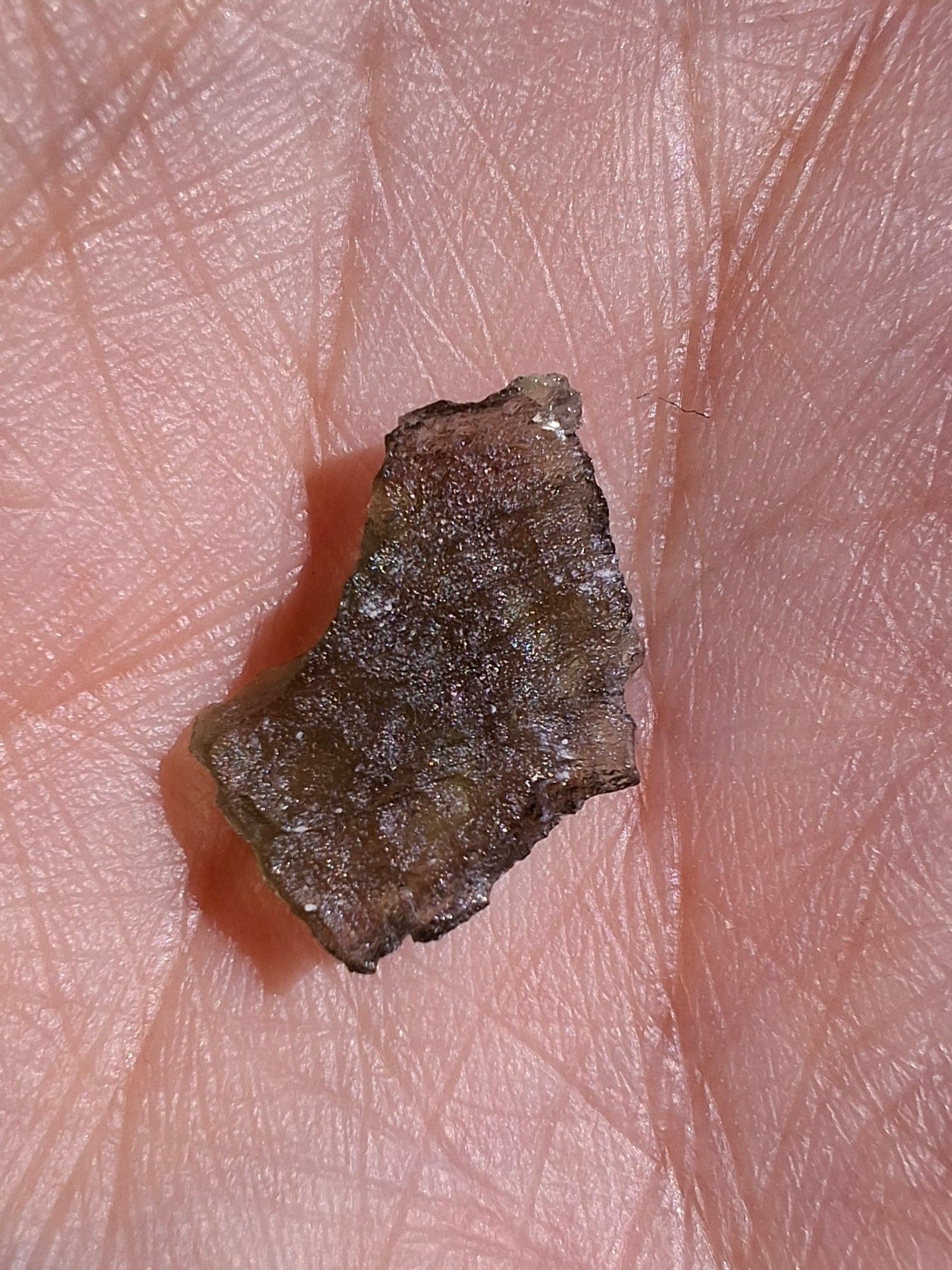 Moldavite Piece, 0.48g, Tektite (Ref: 1480)