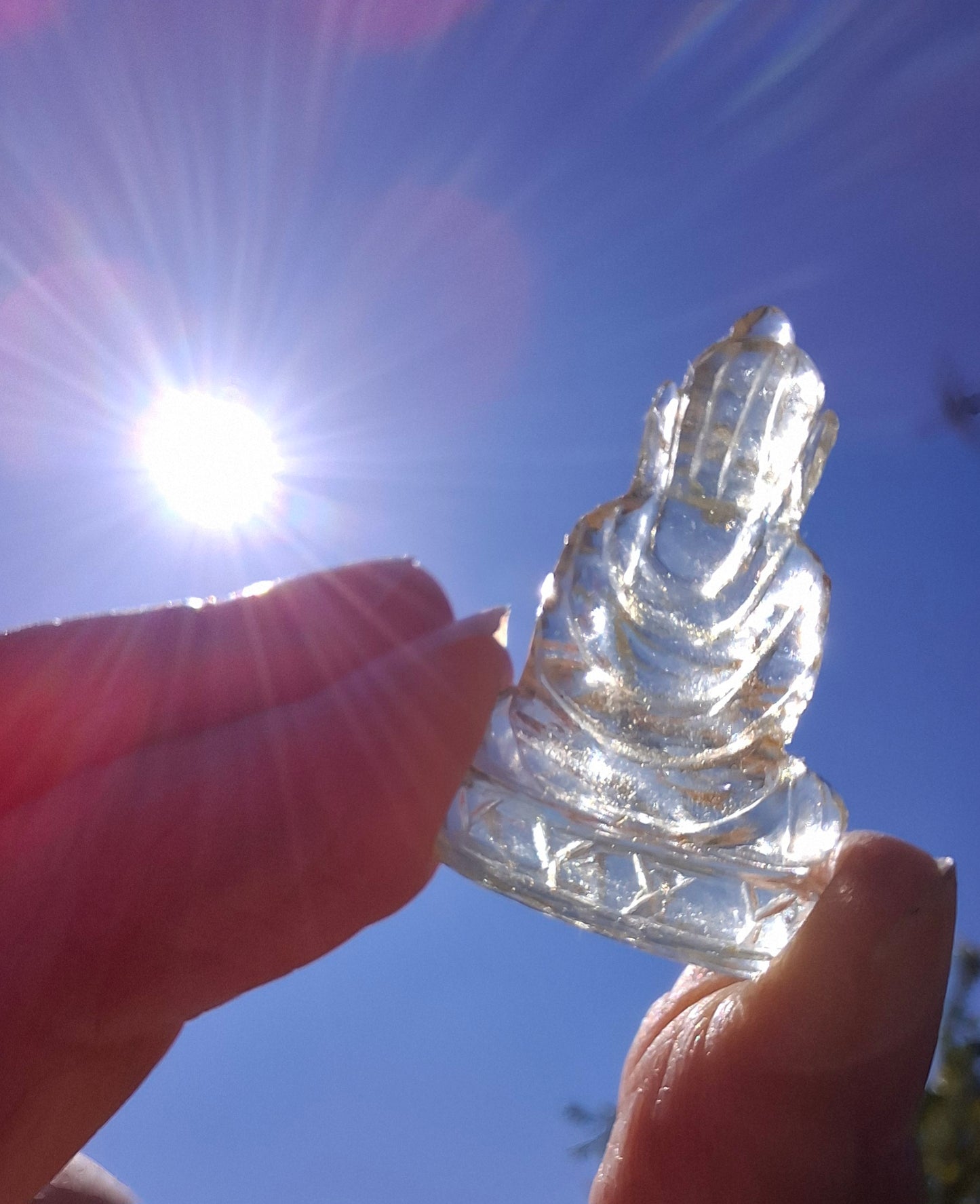 Libyan desert glass BUDDHA Carving, 4.81g, Tektite (LDG B4)