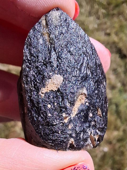 Moldavite Piece, JAKULE, 18.55g, Tektite (Ref: 1172)